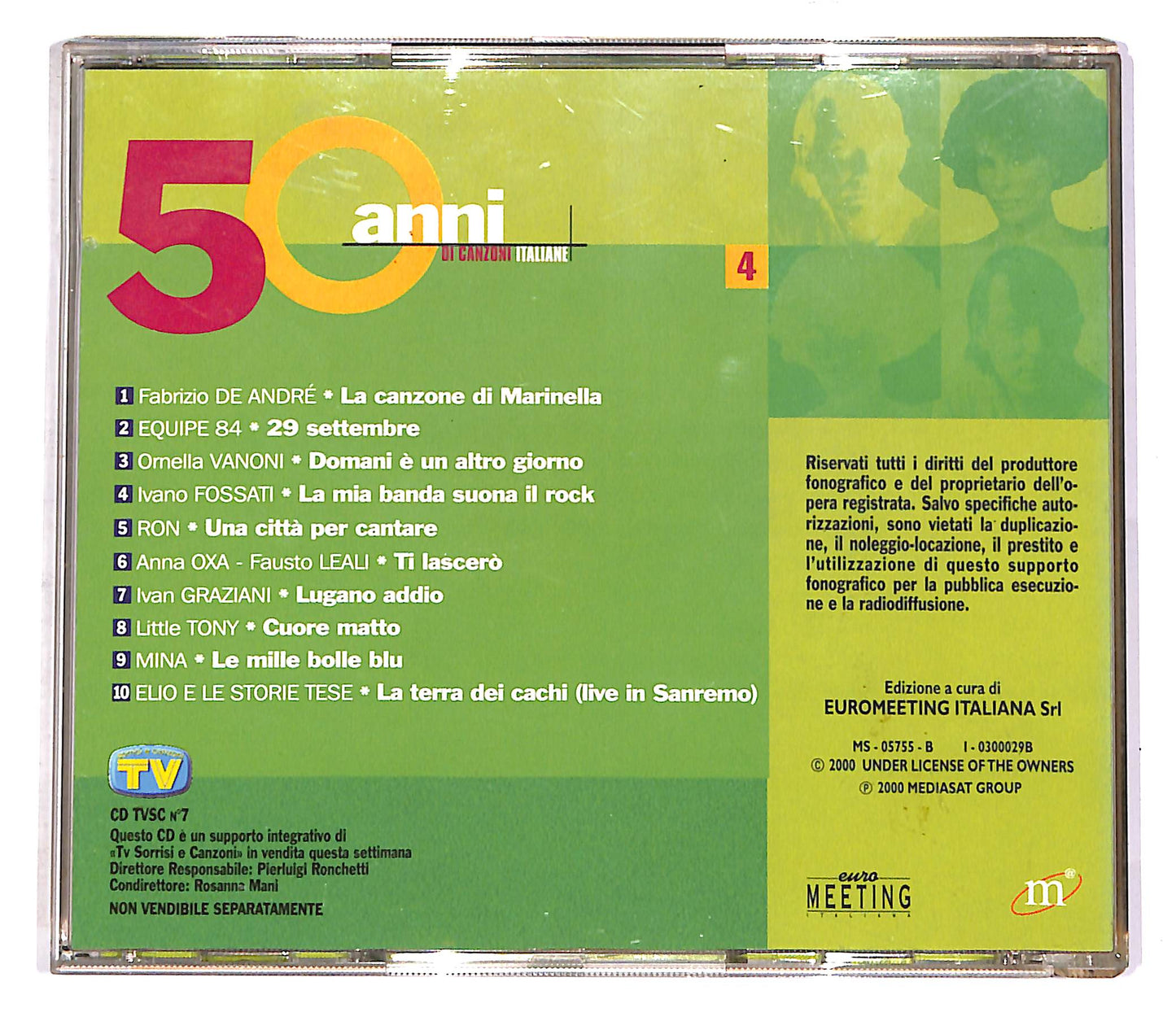 EBOND Various - 50 Anni Di Canzoni Italiane Vol.4 EDITORIALE CD CD052525