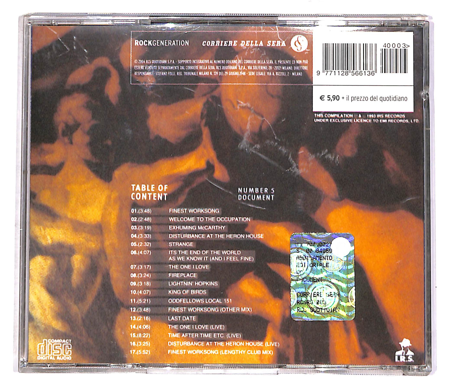 EBOND R.E.M. - Document EDITORIALE CD CD052528