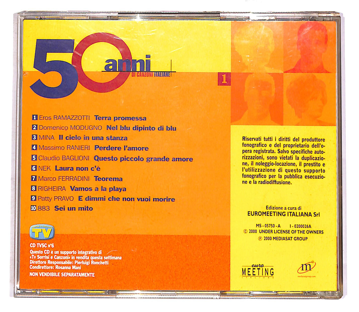 EBOND Various - 50 Anni Di Canzoni Italiane Vol.1 EDITORIALE CD CD052539