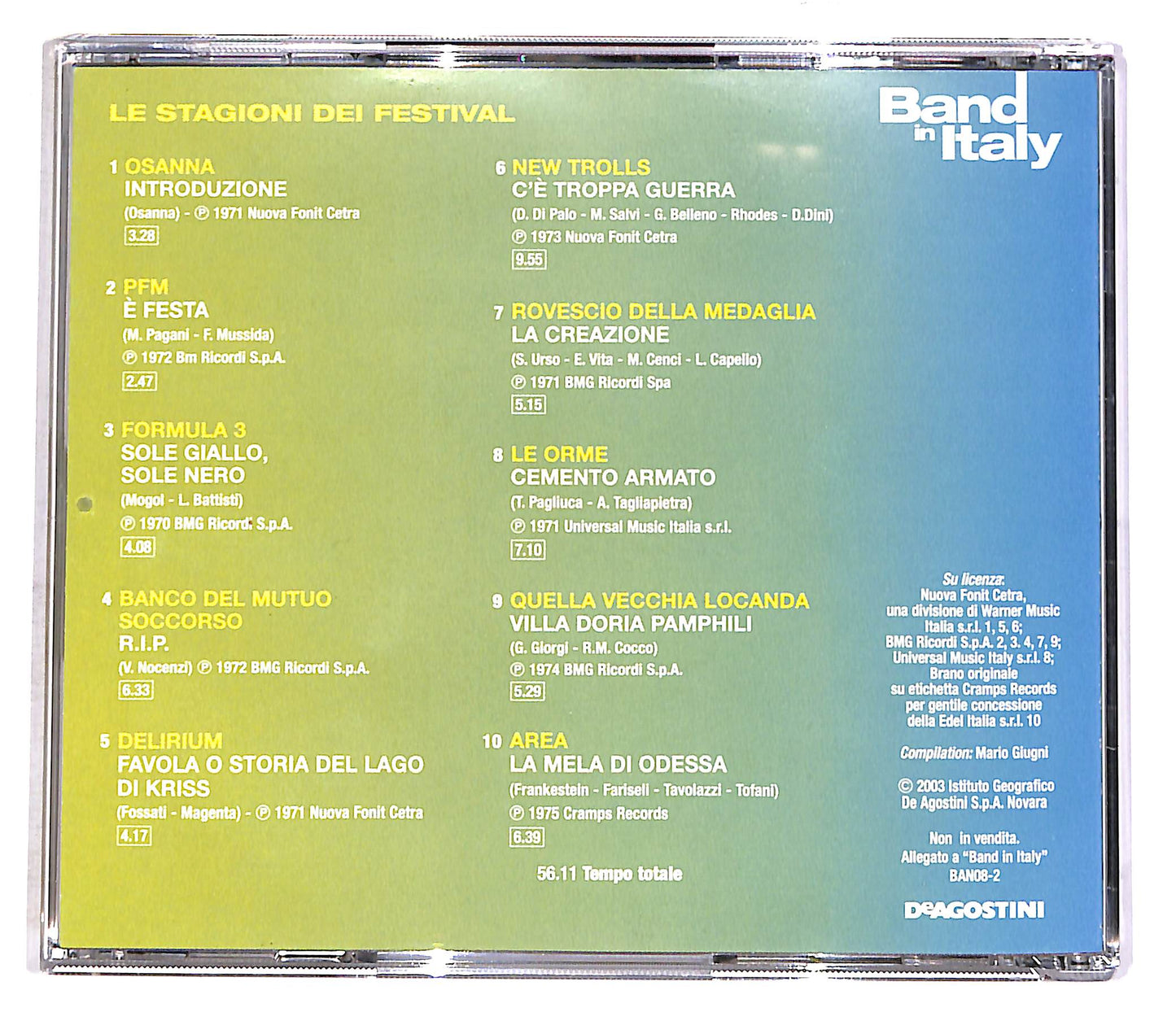 EBOND Band In Italy - Le Stagioni Dei Festival EDITORIALE CD CD052557