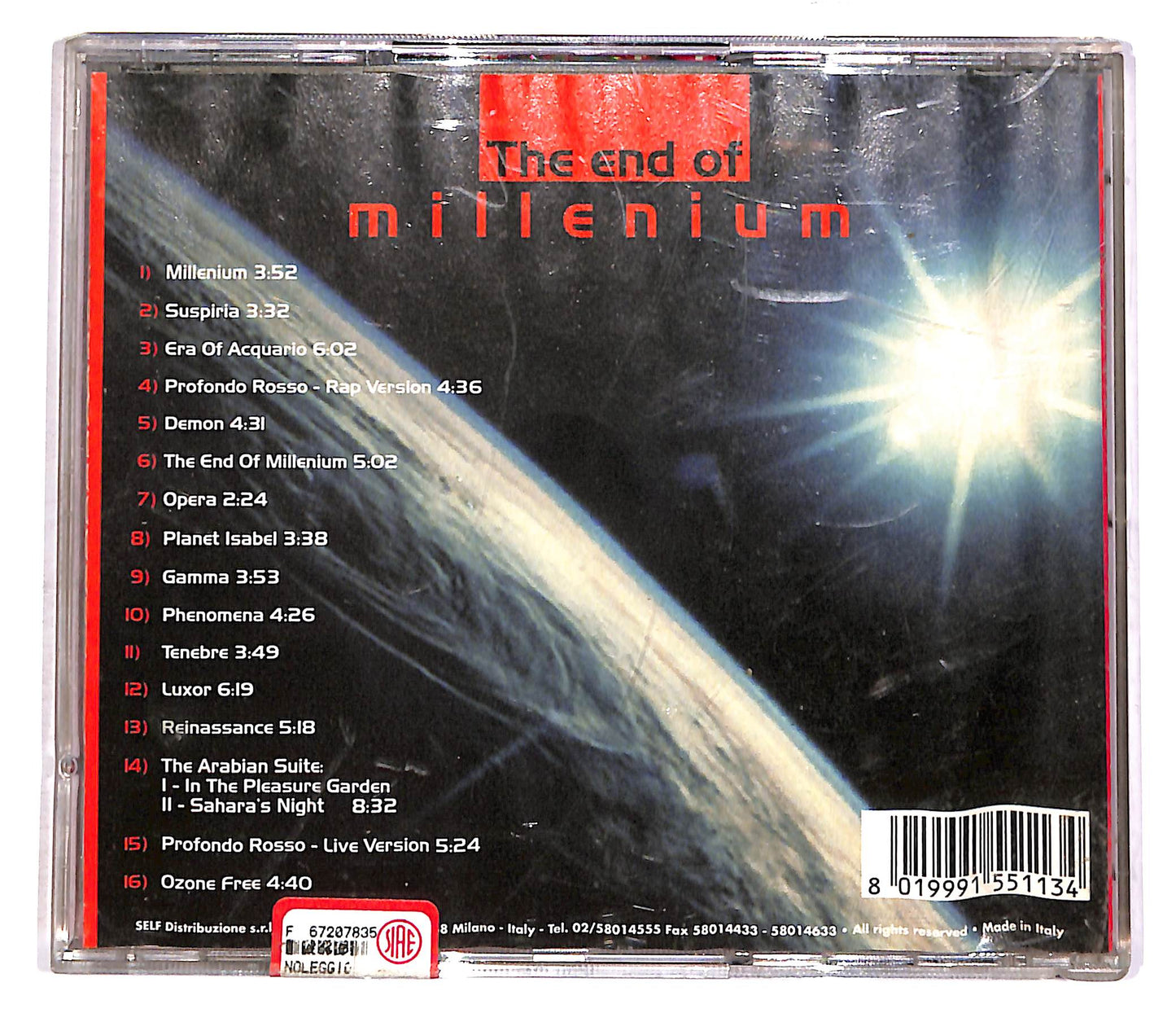 EBOND Claudio Simonetti - The End Of Millenium CD CD052560