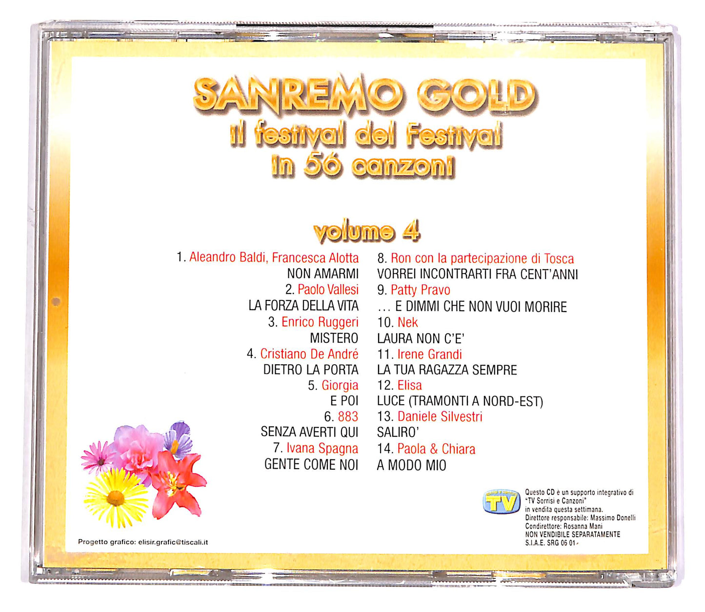 EBOND Sanremo Gold 4 - Il Festival Del Festival In 56 Canzoni EDITOR CD CD052628
