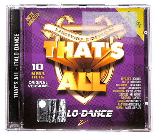 EBOND Various - That's All - Italo-Dance EDITORIALE CD CD052629