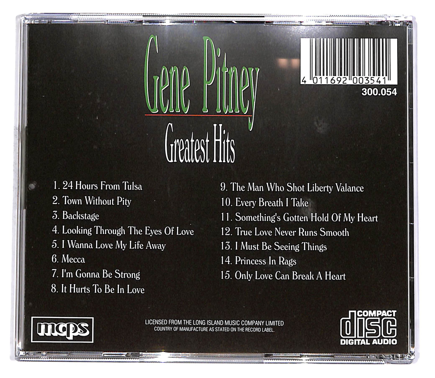 EBOND Gene Pitney - Greatest Hits CD CD052724