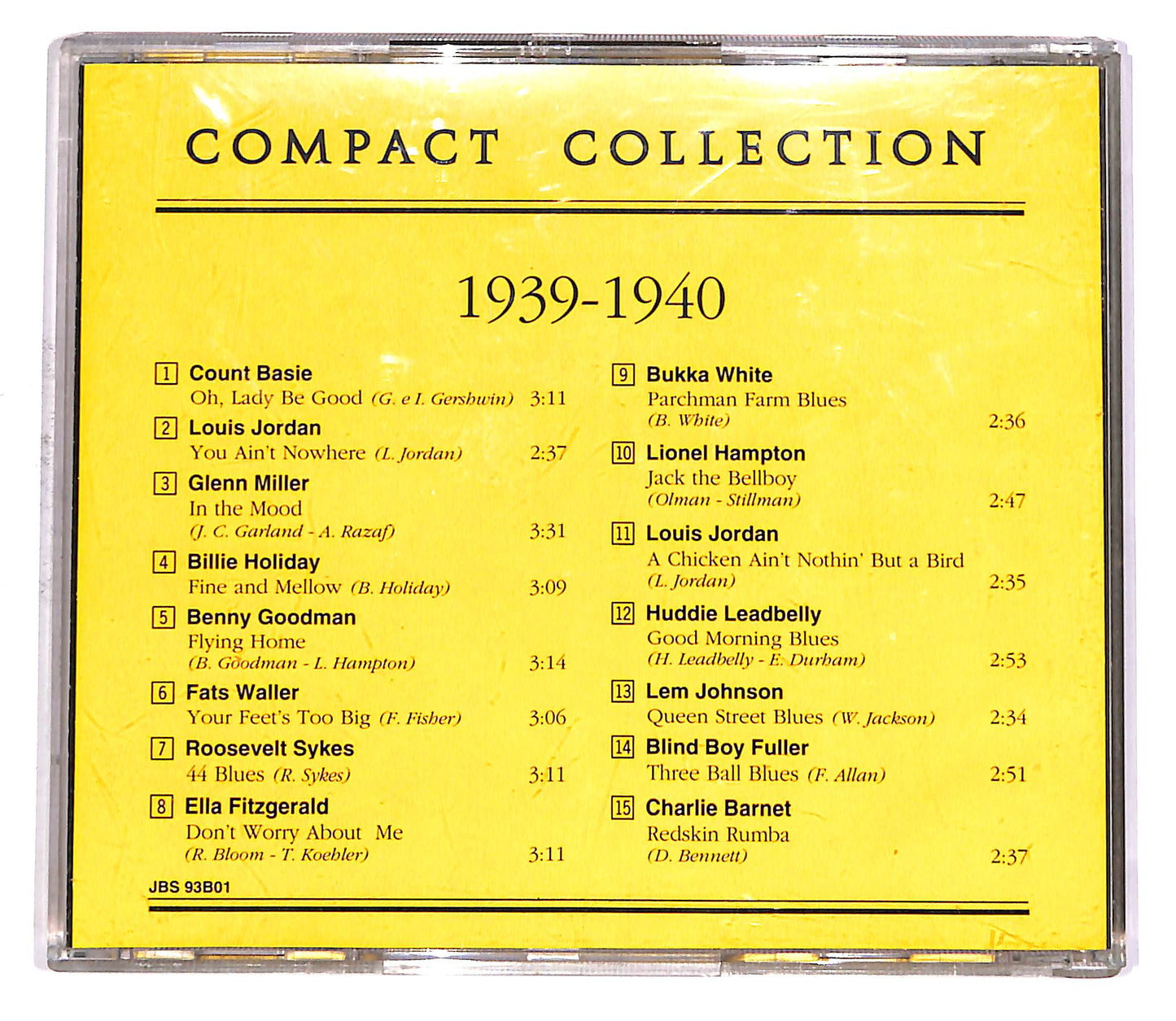 EBOND 1939-1940 - Basie, Jordan, Miller, Holiday e altri EDITORIALE CD CD052758