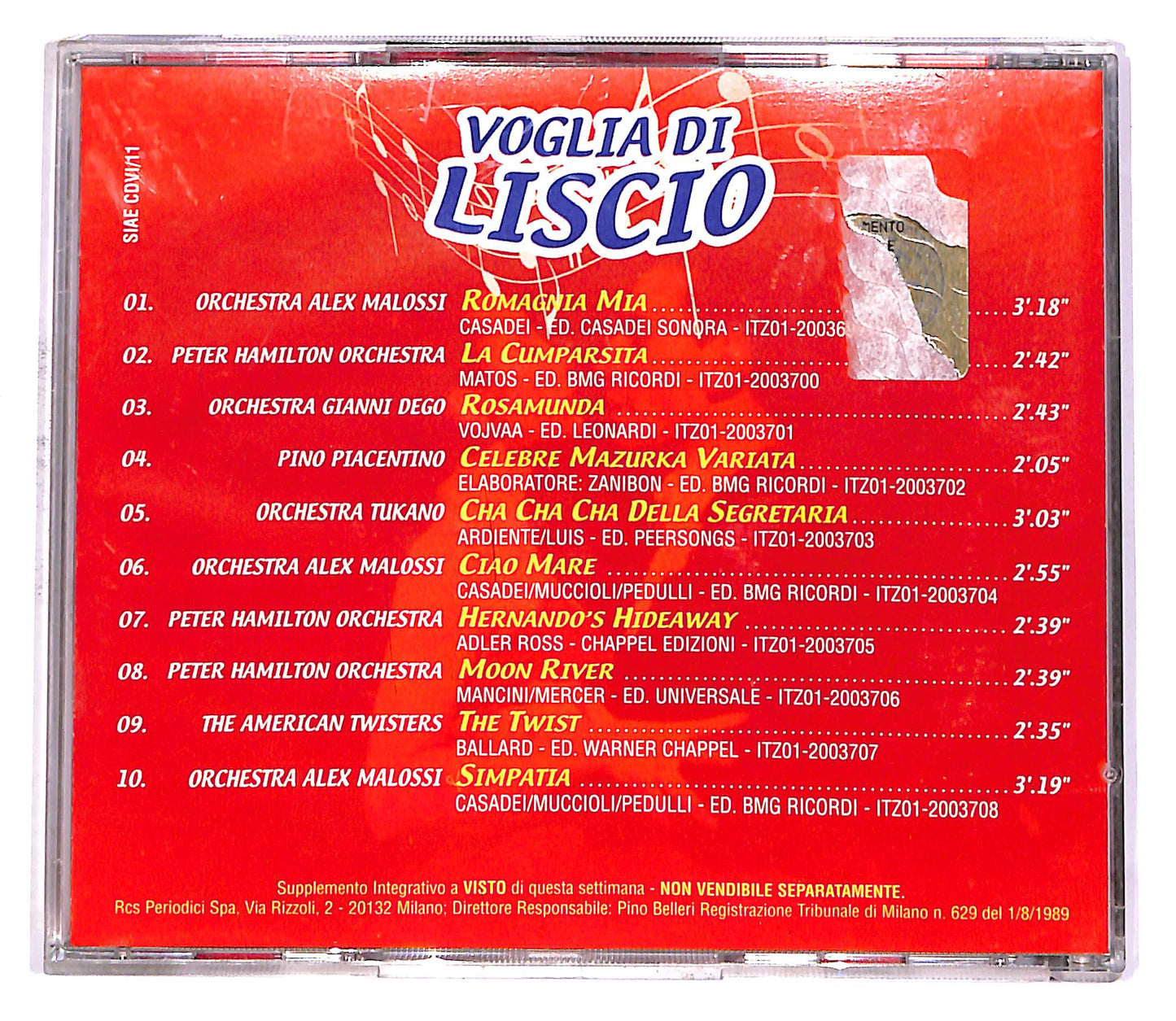 EBOND Various - Voglia Di Liscio EDITORIALE CD CD052802