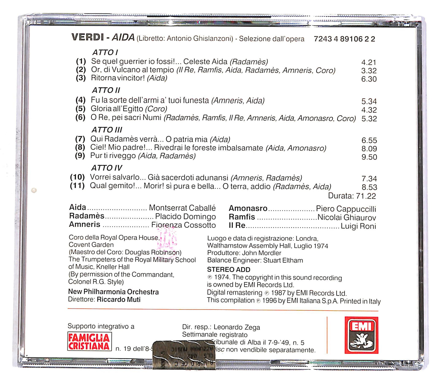 EBOND Giuseppe Verdi - Aida - Le Pagine Piu Belle - Muti EDITORIALE CD CD052837