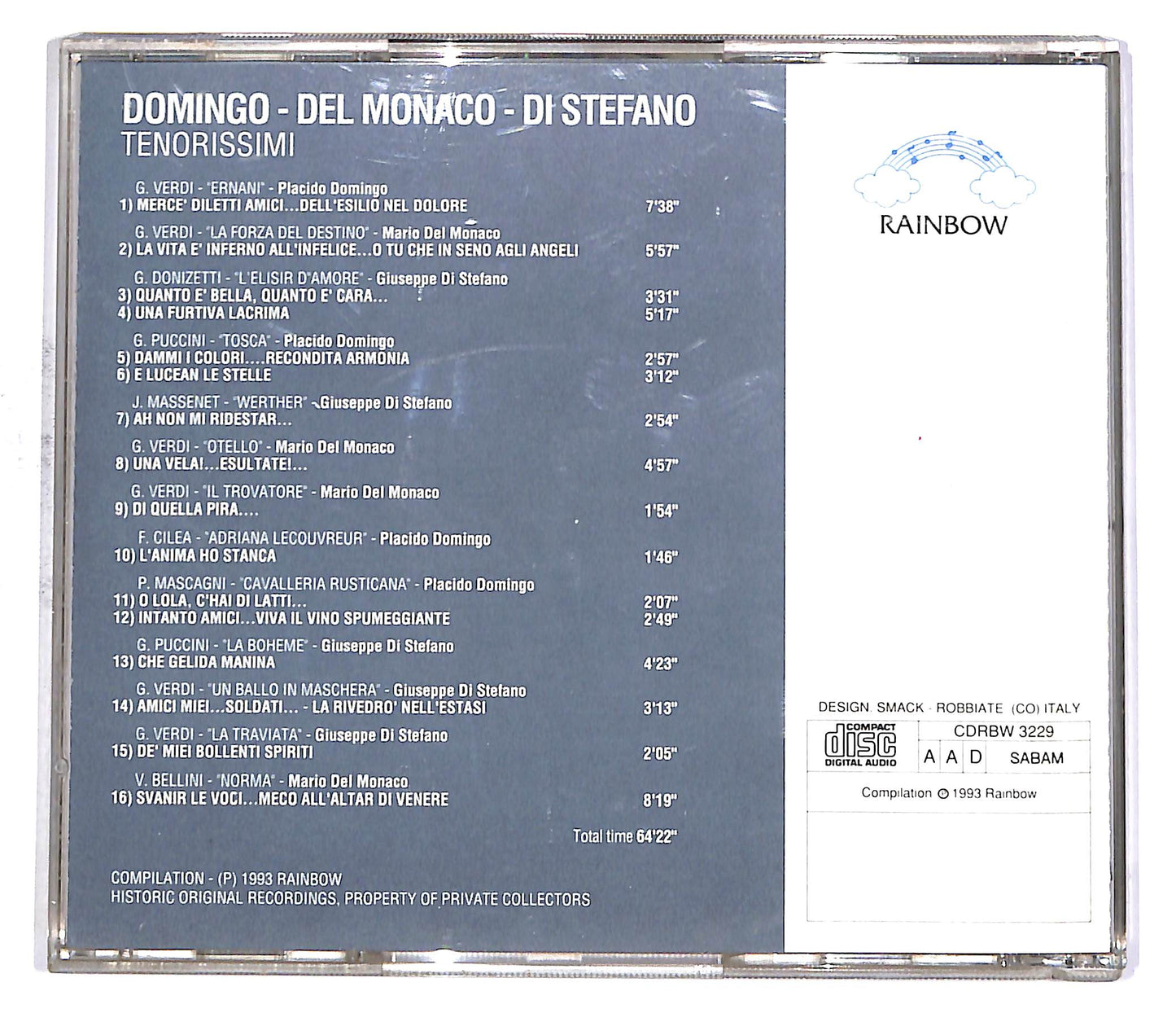EBOND Domingo - Del Monaco - Di Stefano EDITORIALE CD CD052853