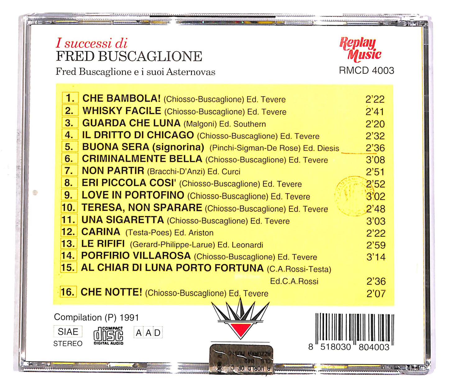 EBOND Fred Buscaglione - I Successi Di Fred Buscaglione CD CD052920
