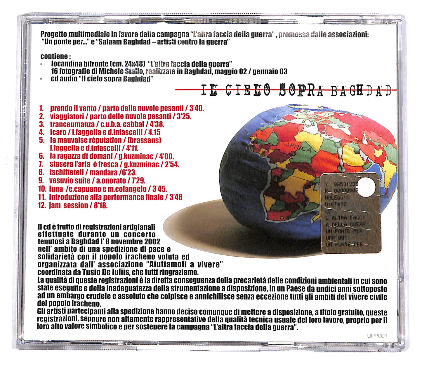 EBOND Il Cielo Sopra Baghdad - L'Altra Faccia Della Guerra PROMO CD CD052938