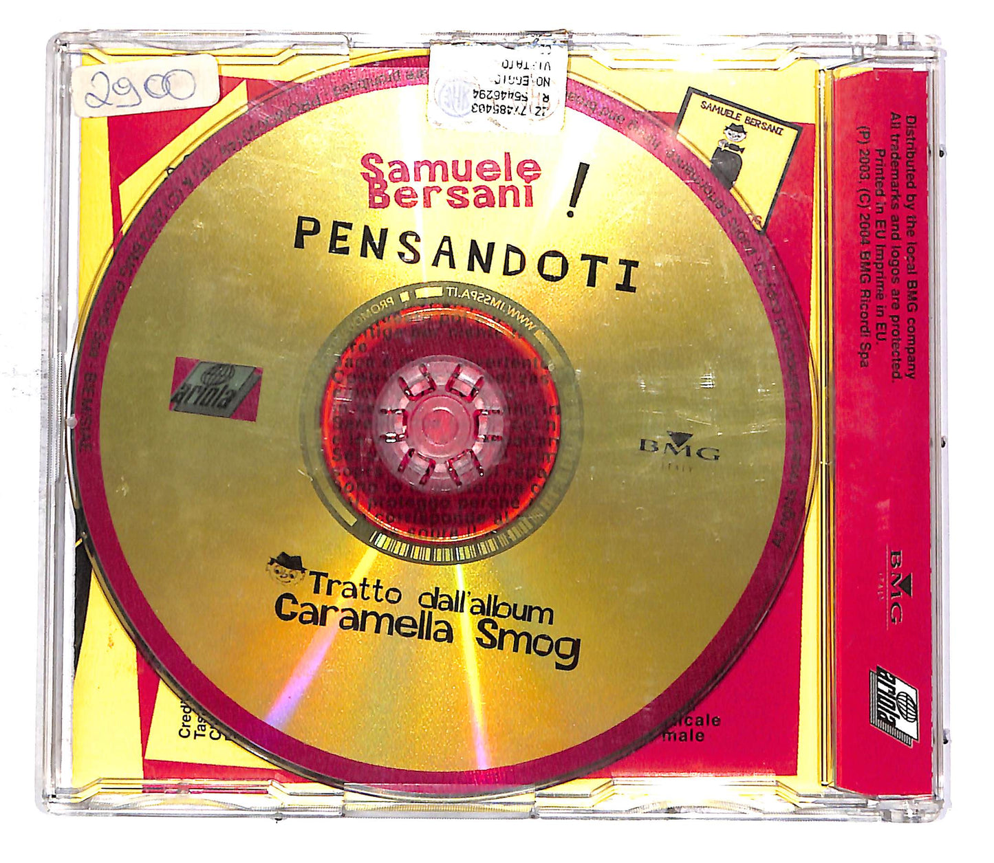 EBOND Samuele Bersani - Pensandoti PROMO CD CD053050