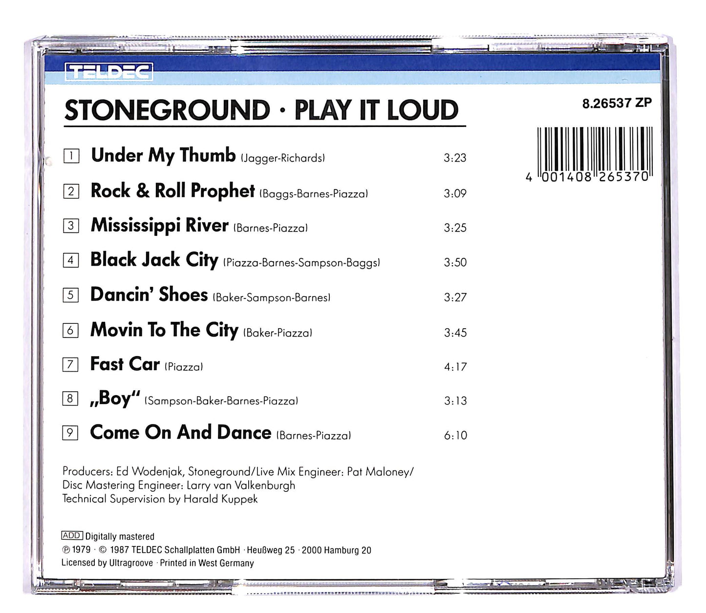 EBOND Stoneground - Play It Loud CD CD053205