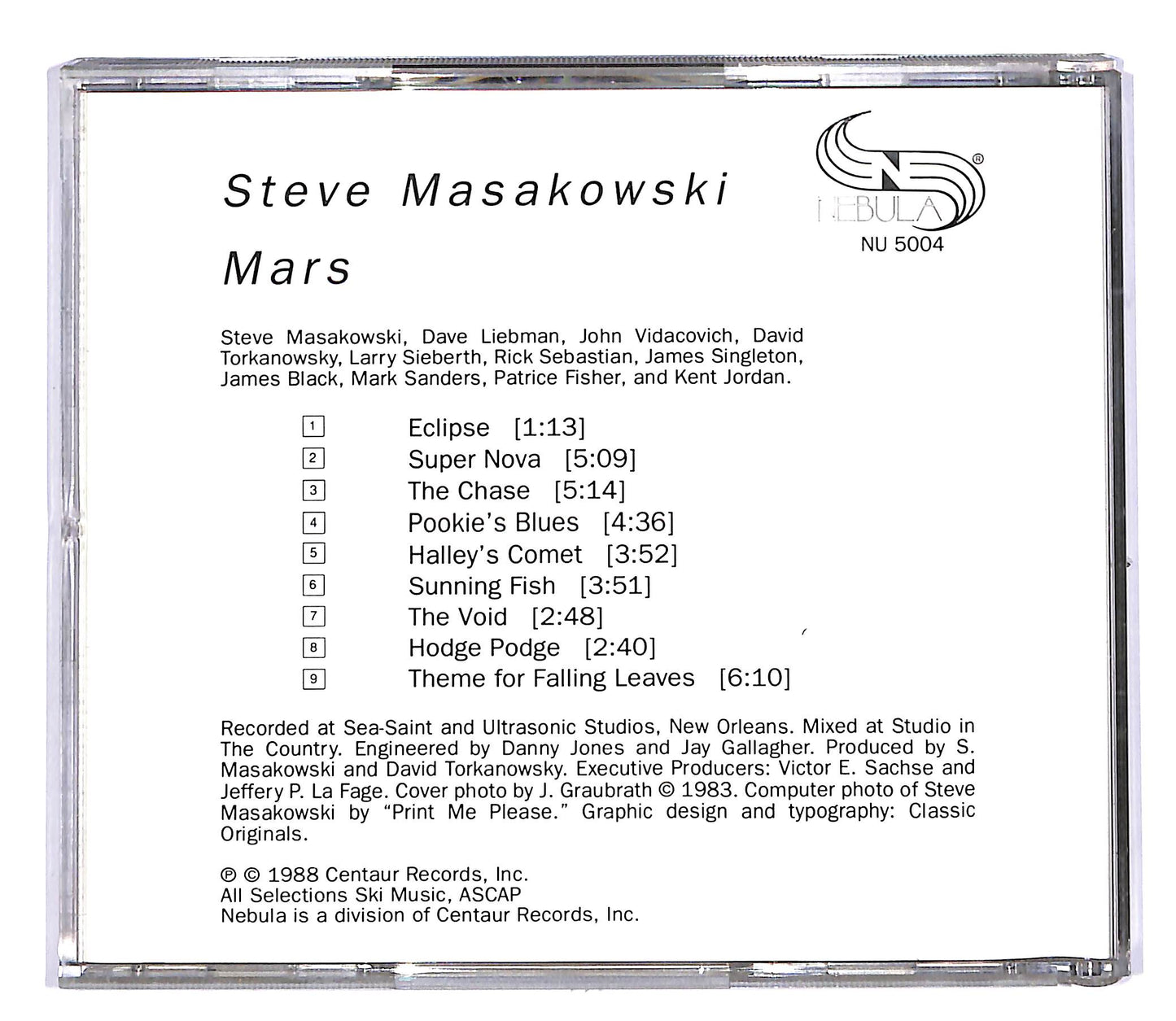 EBOND Steve Masakowski - Mars CD CD053301