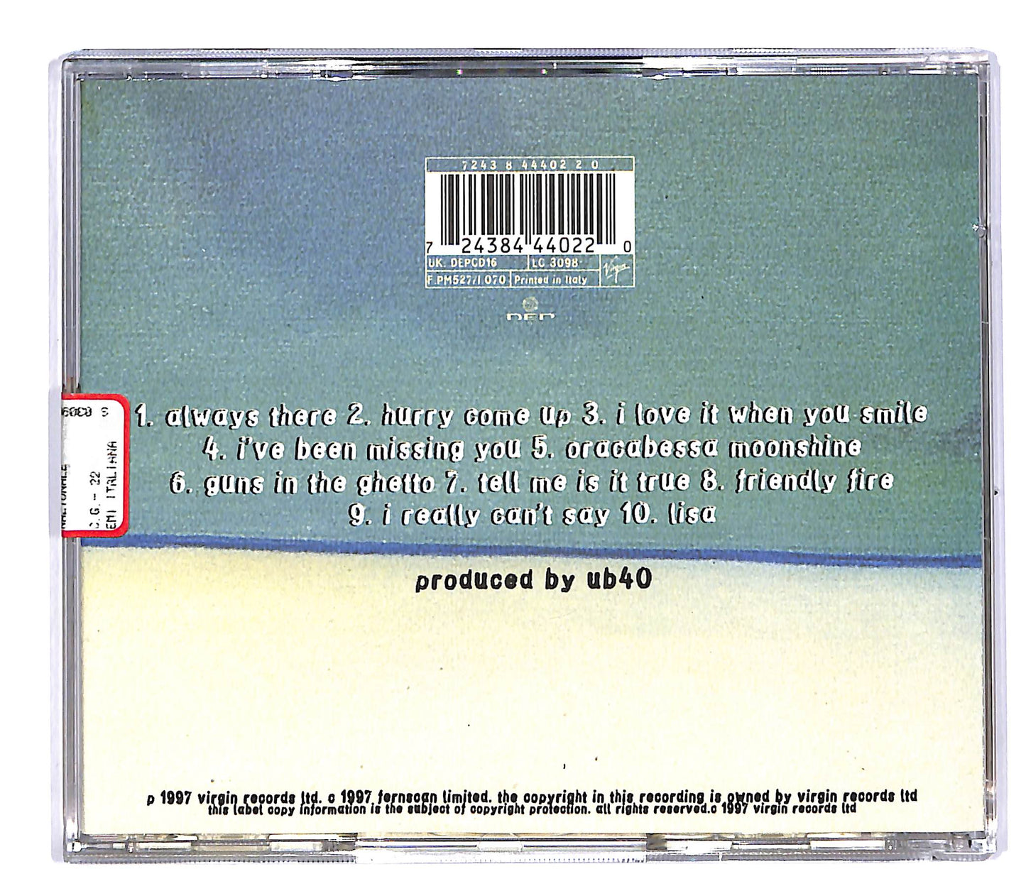 EBOND UB40 - Guns In The Ghetto CD CD053325