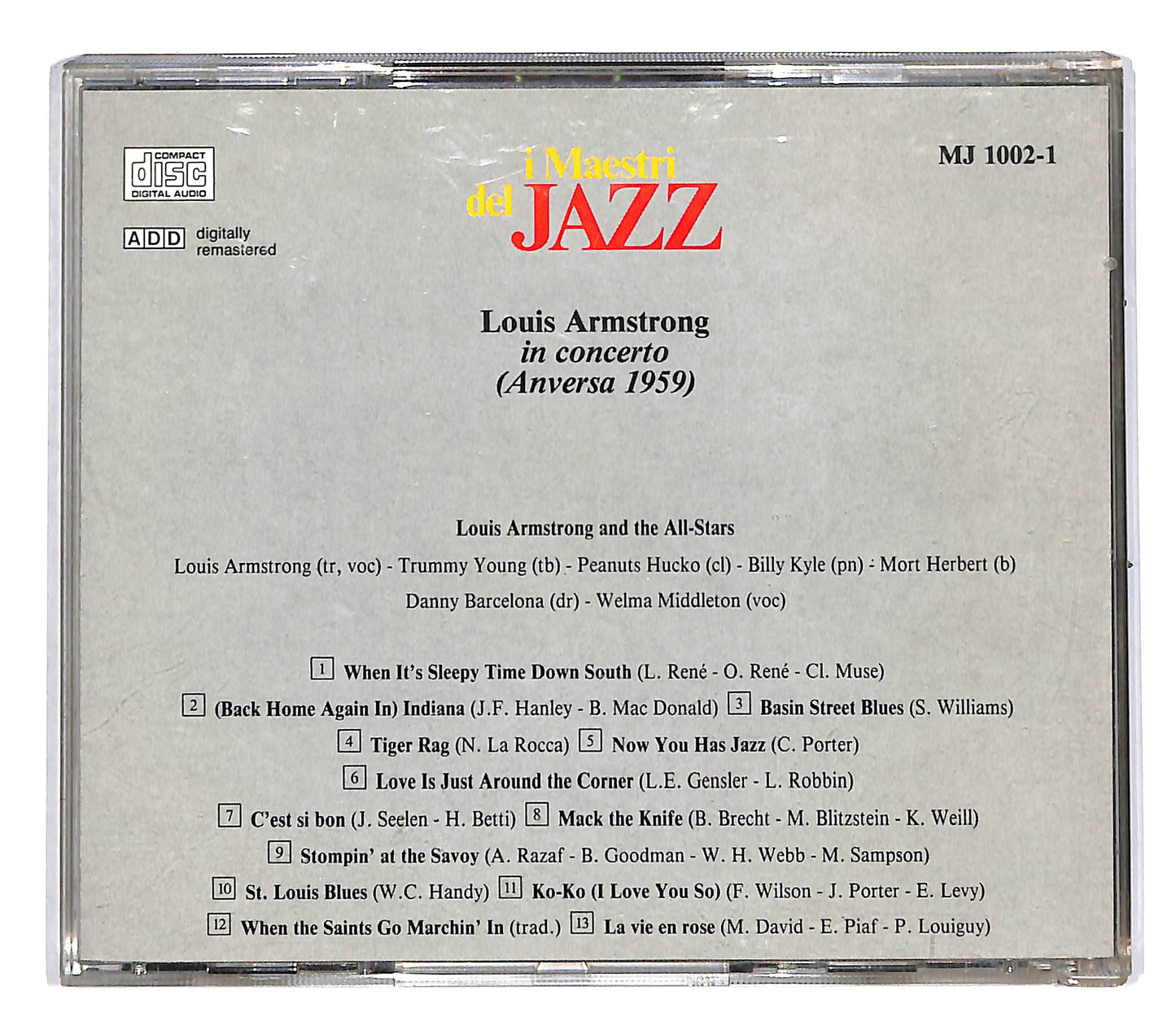 EBOND Louis Armstrong - In Concerto (Anversa 1959) EDITORIALE CD CD053452