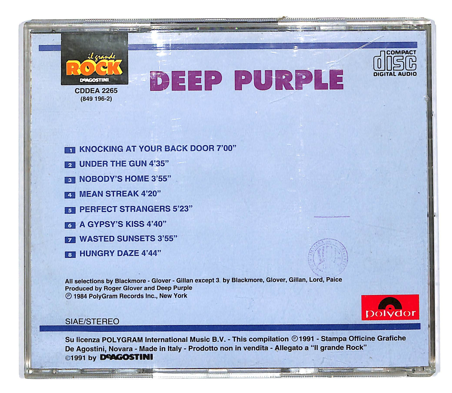 EBOND Deep Purple - Deep Purple EDITORIALE CD CD053535
