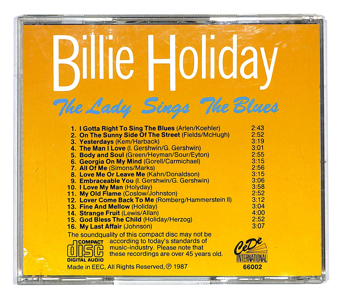 EBOND Billie Holiday - The Lady Sings The Blues CD CD053542