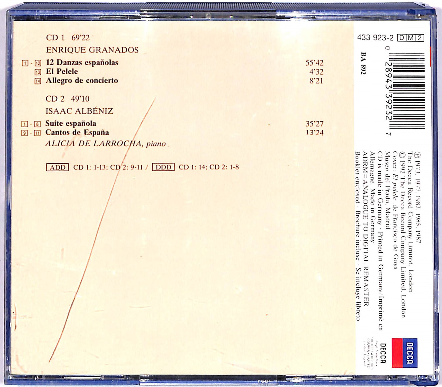 EBOND Enrique Granados Isaac Albeniz - Musica Para Piano II CD CD053670