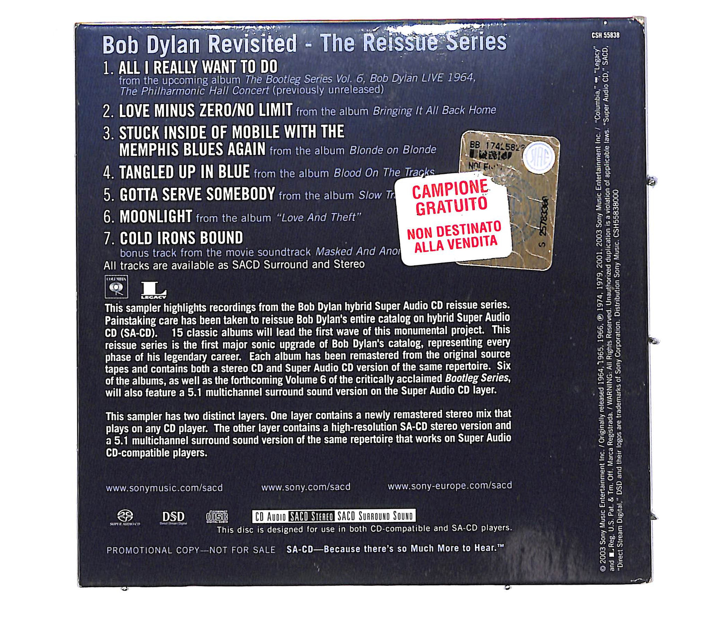 EBOND Bob Dylan Revisited - The Reissue Series CD CD053724