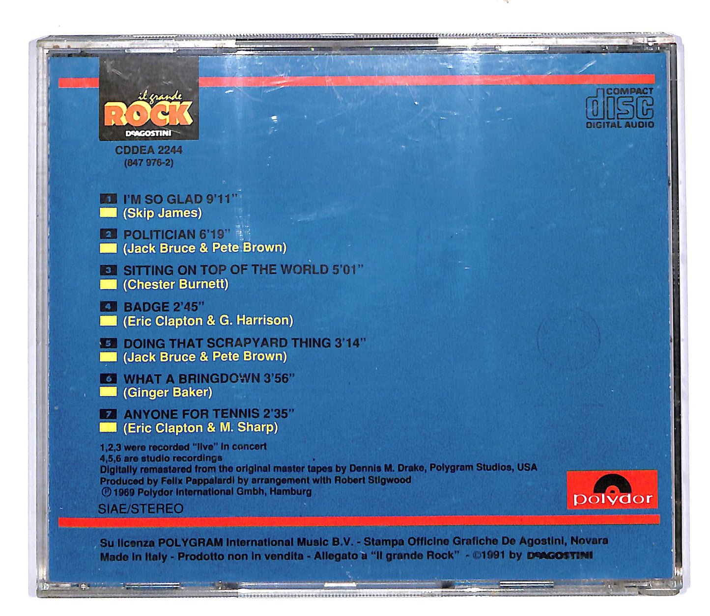 EBOND Cream - Cream EDITORIALE CD CD053854