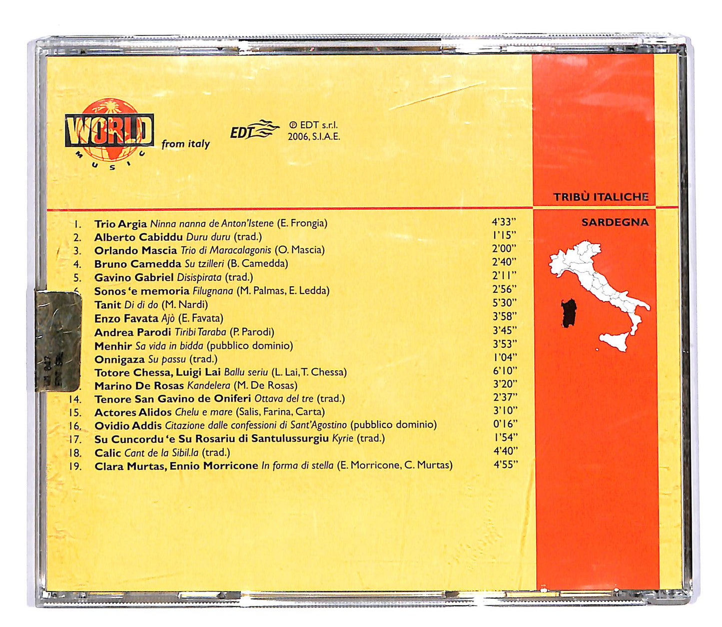 EBOND Various - Tribu Italiche - Sardegna EDITORIALE CD CD053920