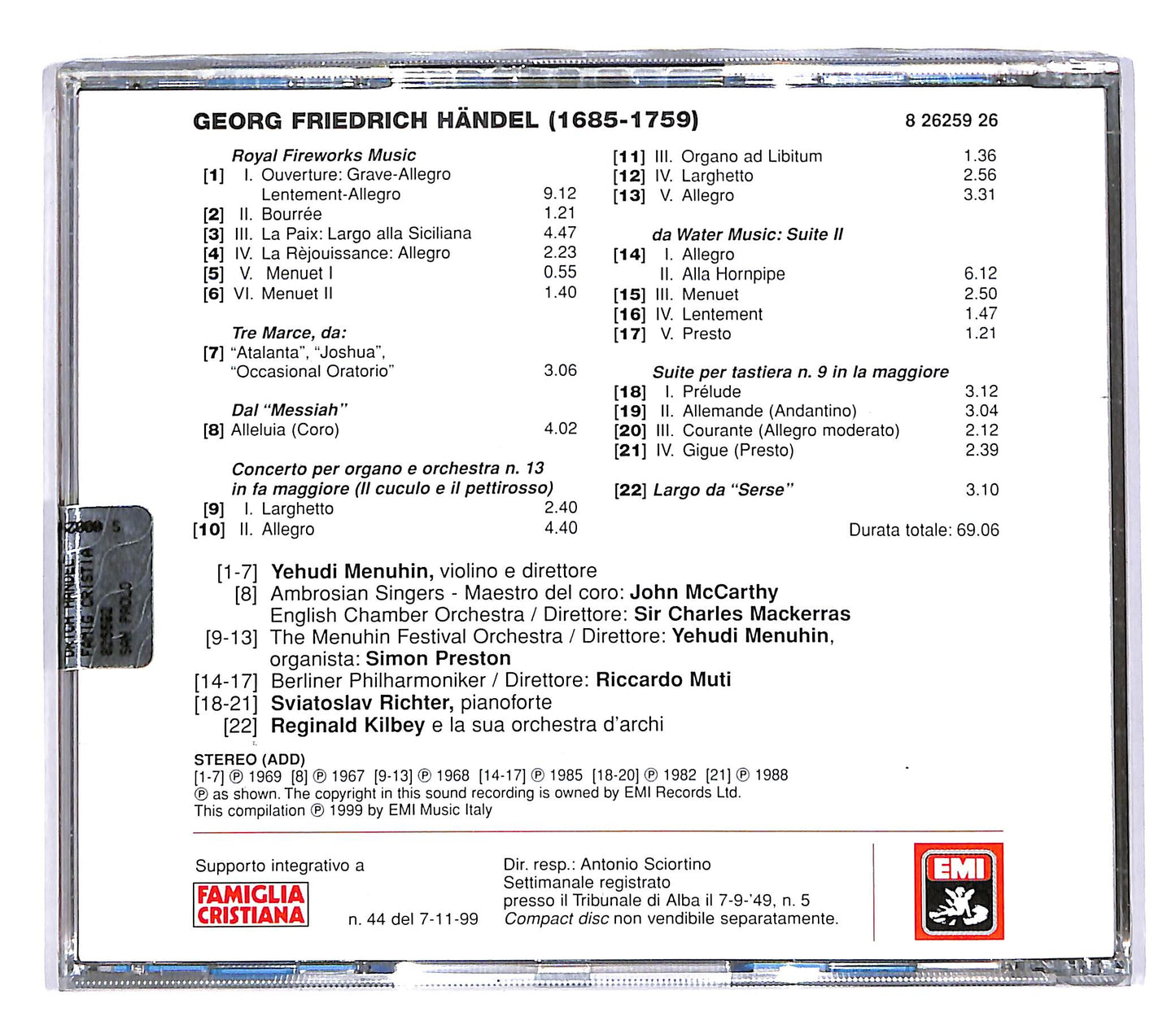 EBOND Georg Friedrich Handel - Georg Handel EDITORIALE CD CD054024