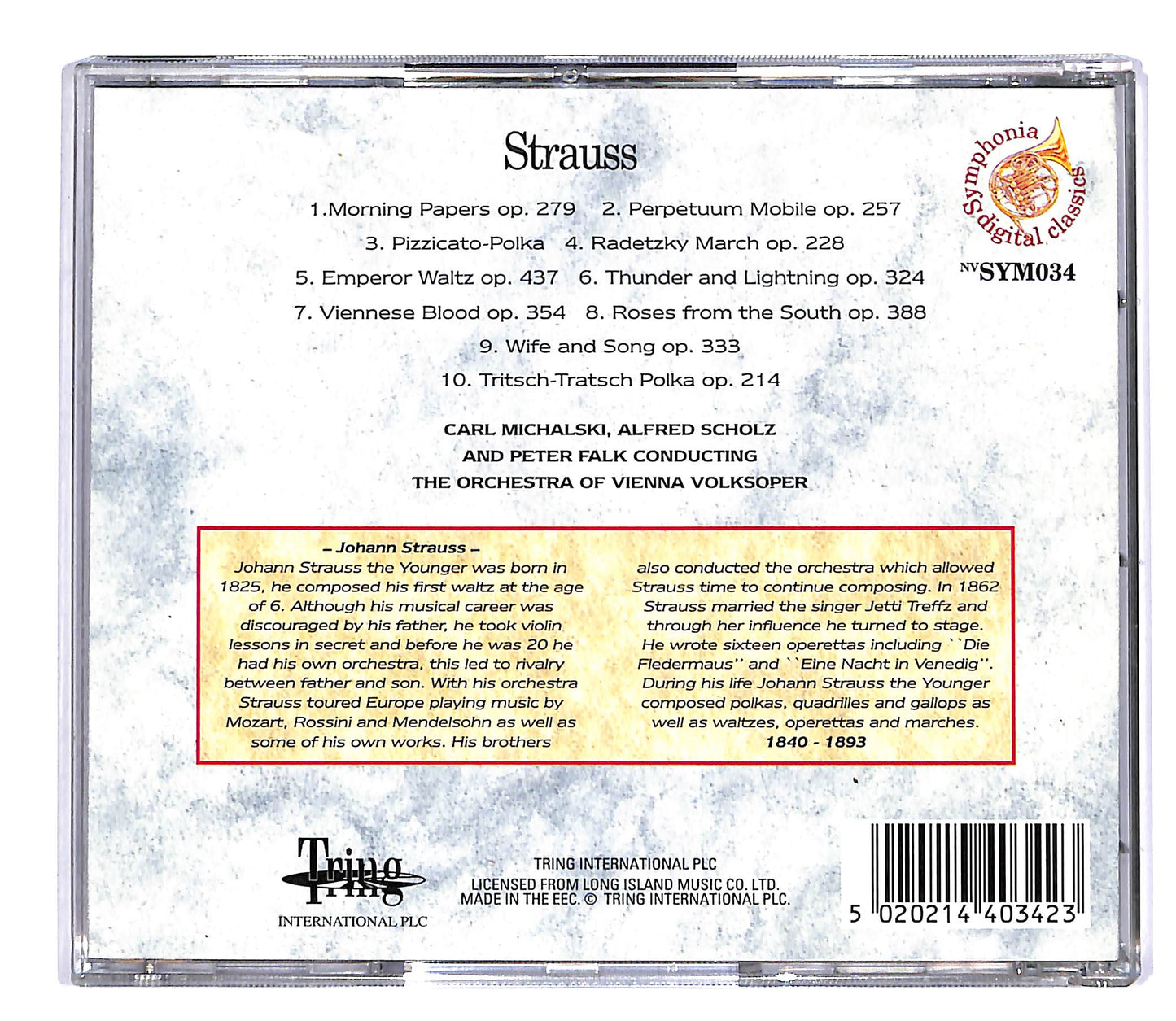 EBOND Strauss - Unoforgettable Melodies CD CD054040