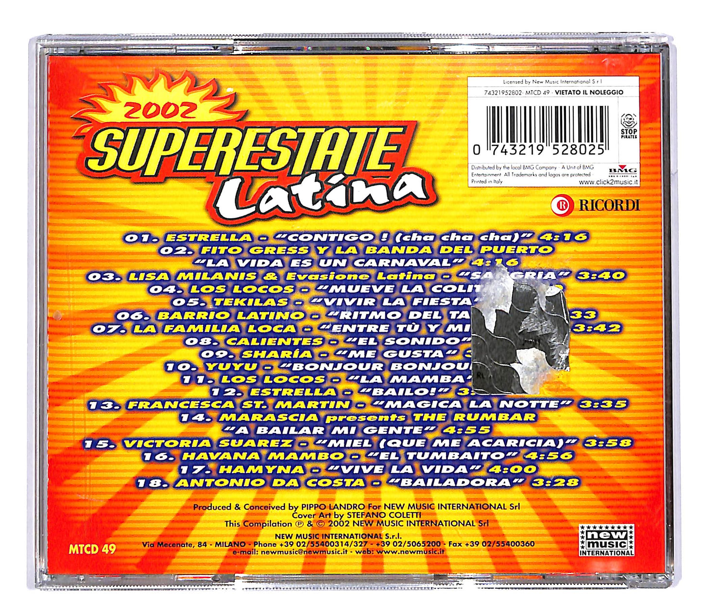 EBOND Various - Superestate Latina 2002 CD CD054153