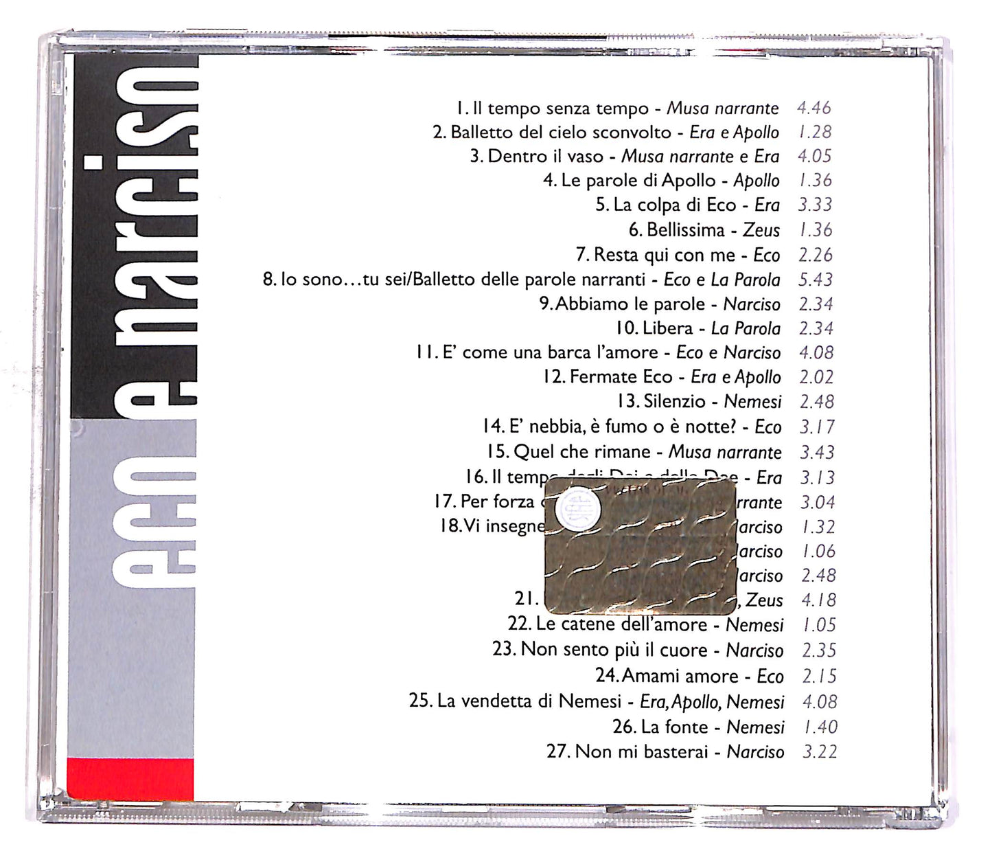 EBOND Eco E Narciso - Il Musical - Di Gianfranco E Nicola Salvio ED CD CD054209