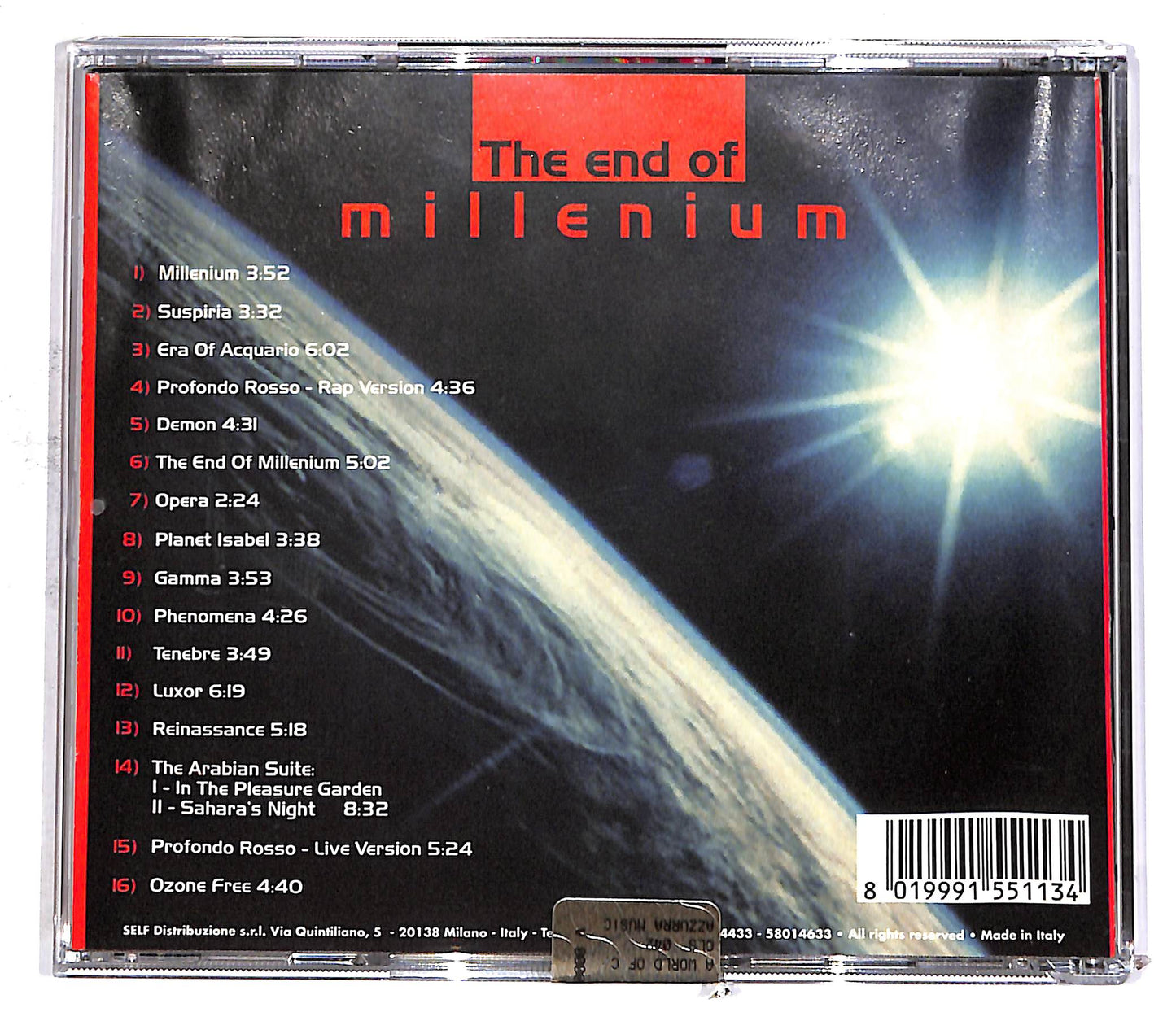 EBOND Claudio Simonetti - The End Of Millenium CD CD054505