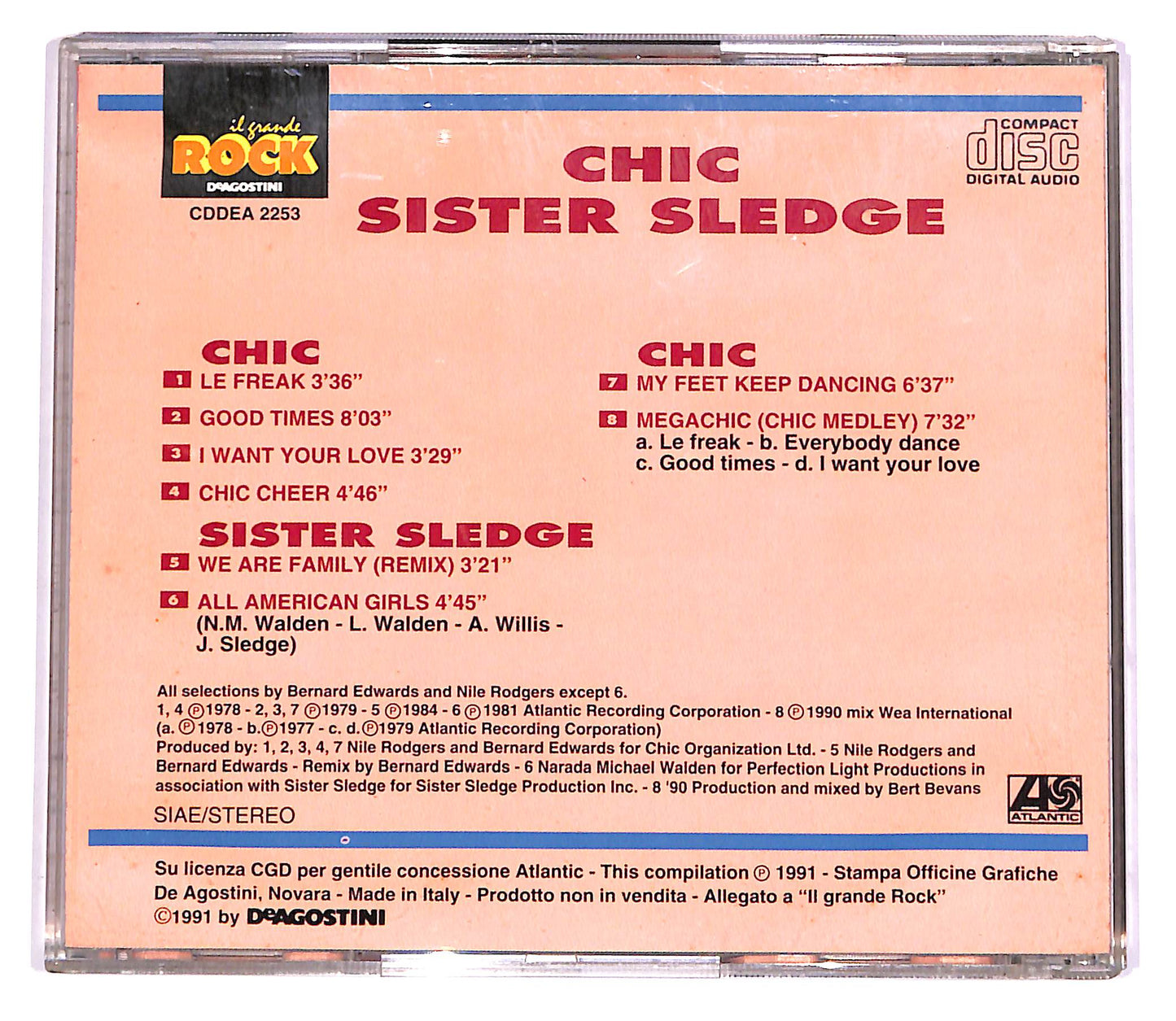 EBOND Il Grande Rock - Chic, Sister Sledge EDITORIALE CD CD054526