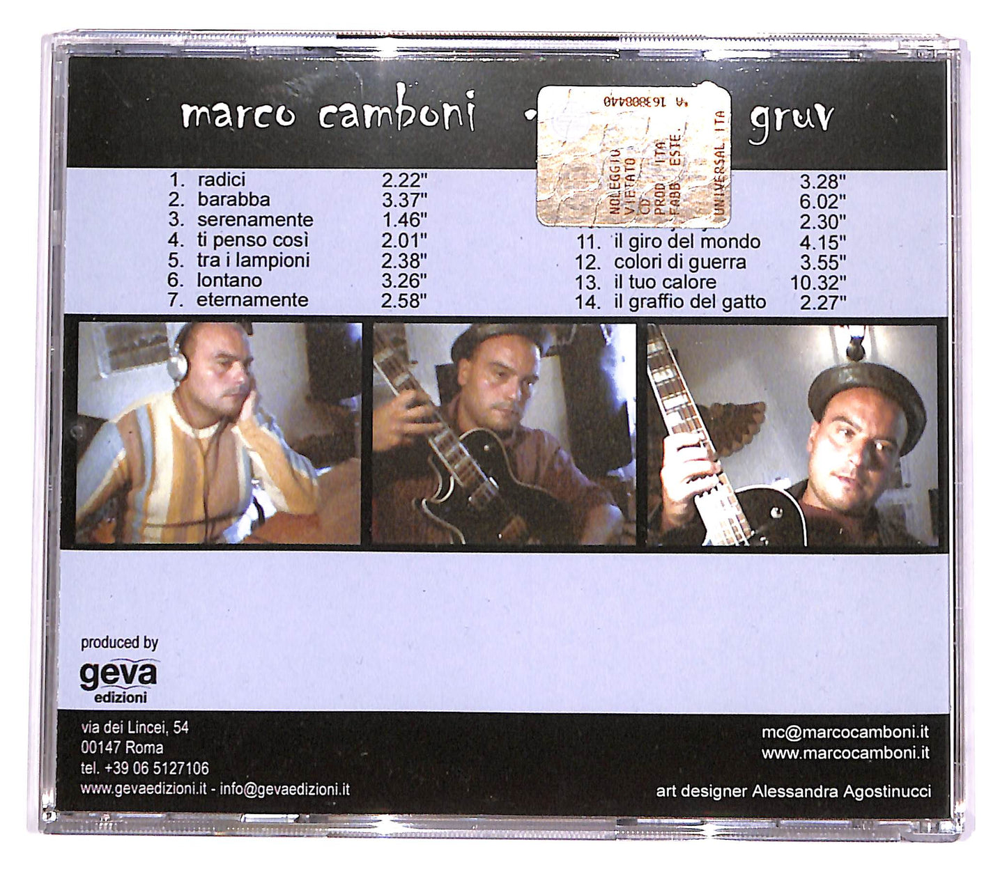 EBOND Marco Camboni - Jazz & Gruv EDITORIALE CD CD054542