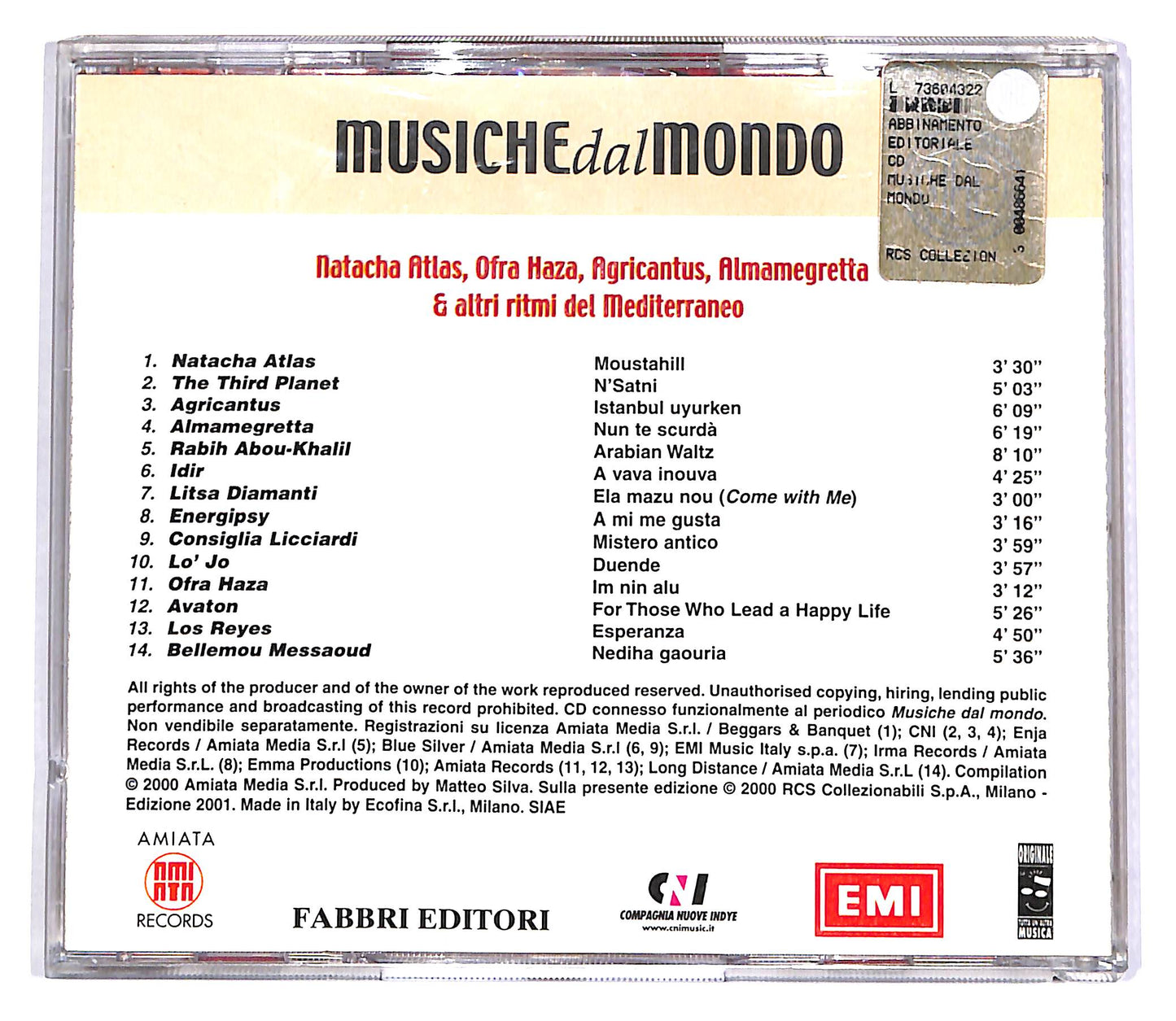 EBOND Mediterraneo E Medio Oriente - Mediterraneo EDITORIALE CD CD054635
