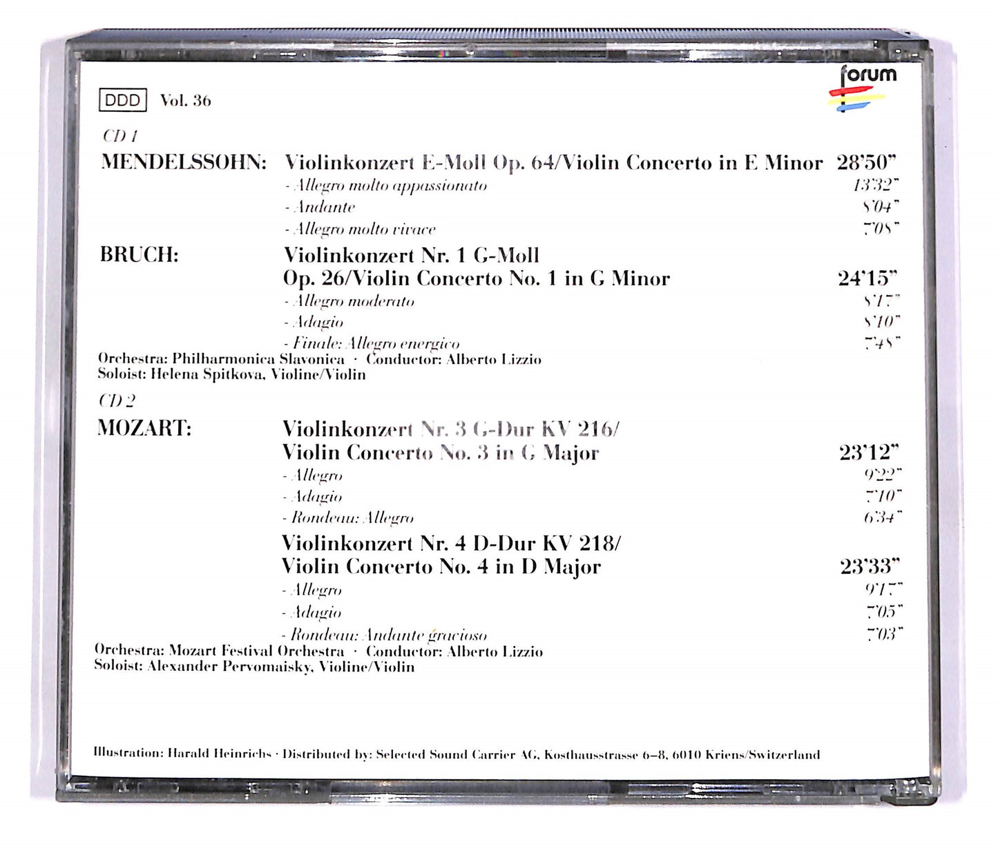EBOND Die Beruhmten Violin-Konzerte (2 dischi) EDITORIALE CD CD054736