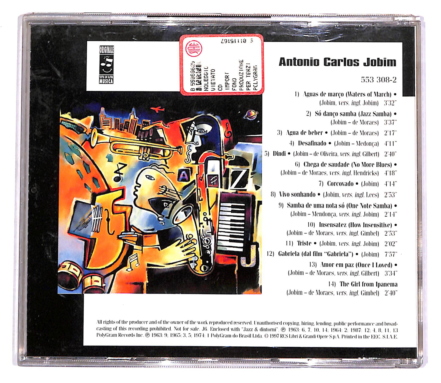 EBOND Antonio Carlos Jobim - Rio de Janiero - Anni '60-'70 EDITORIA CD CD054919