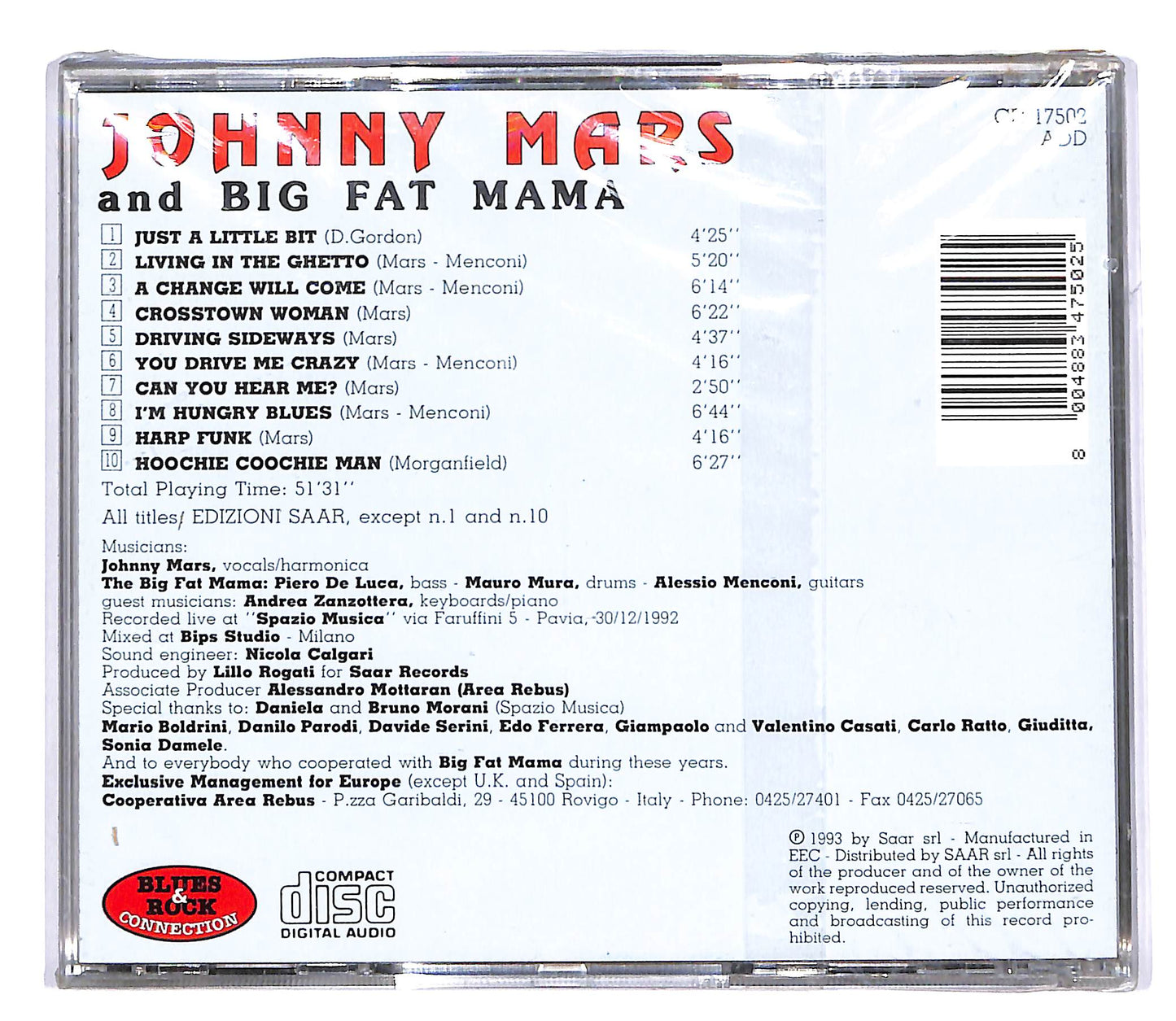 EBOND Johnny Mars And Big Fat Mama CD CD055115