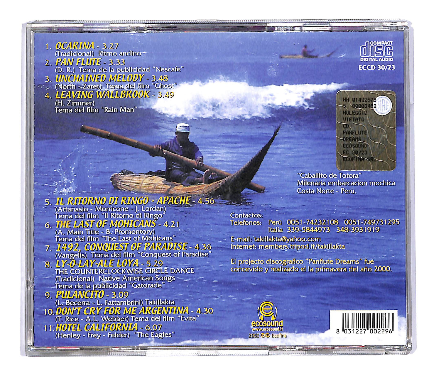 EBOND Takillakta - Panflute Dreams CD CD055124