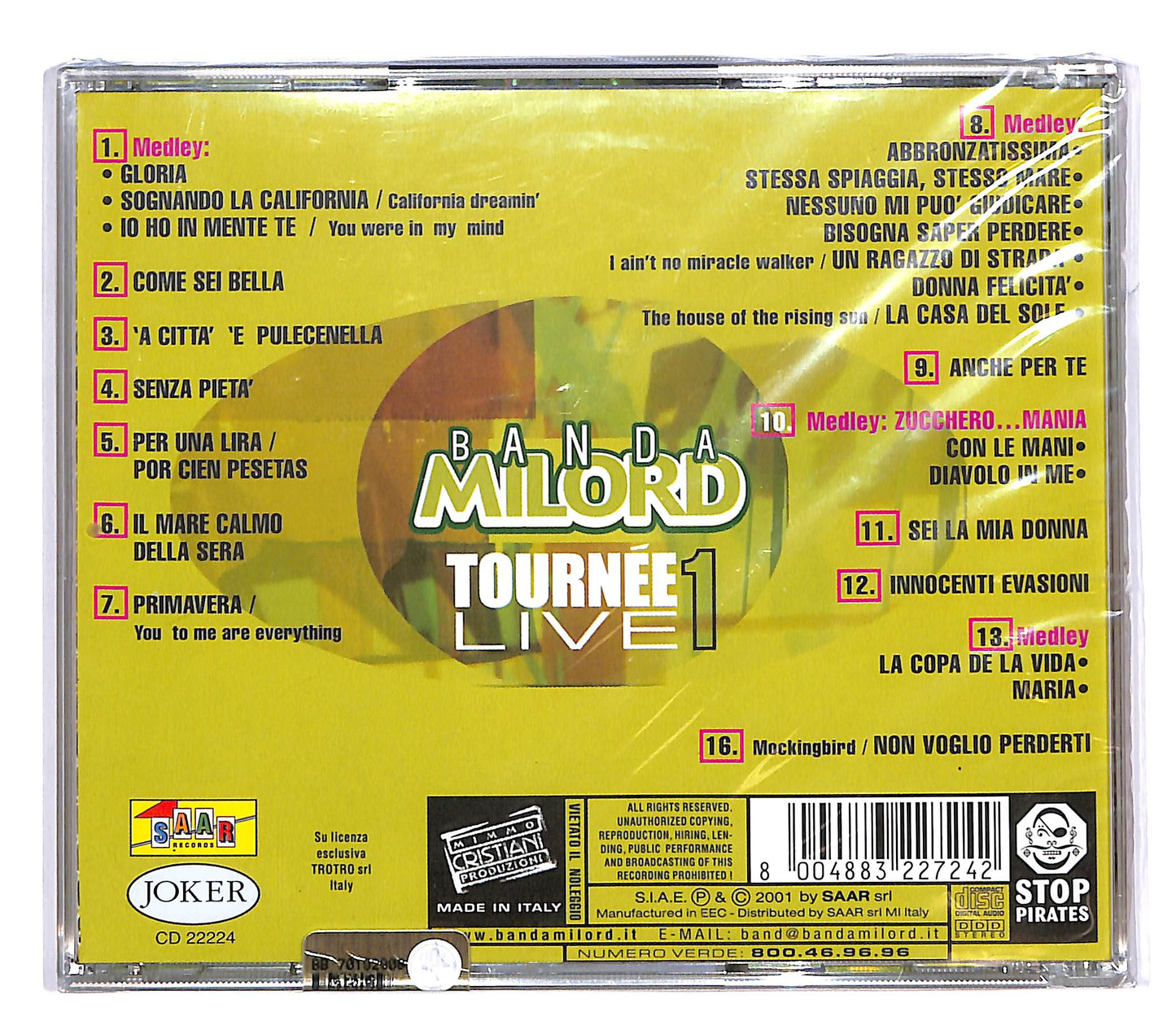 EBOND Banda Milord - tournee live 1 CD CD055140