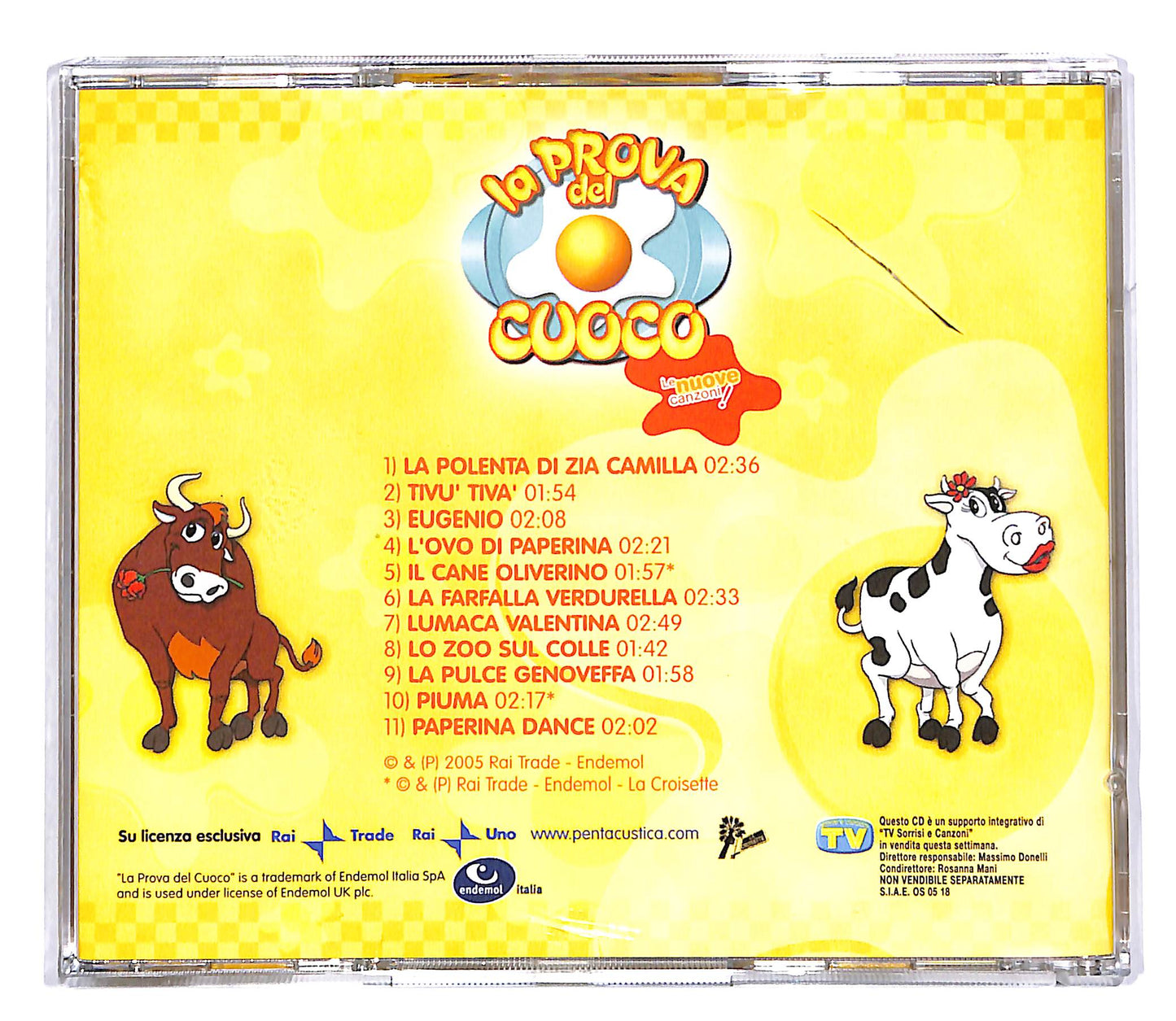 EBOND La prova del Cuoco - le nuove canzoni EDITORIALE CD CD055141