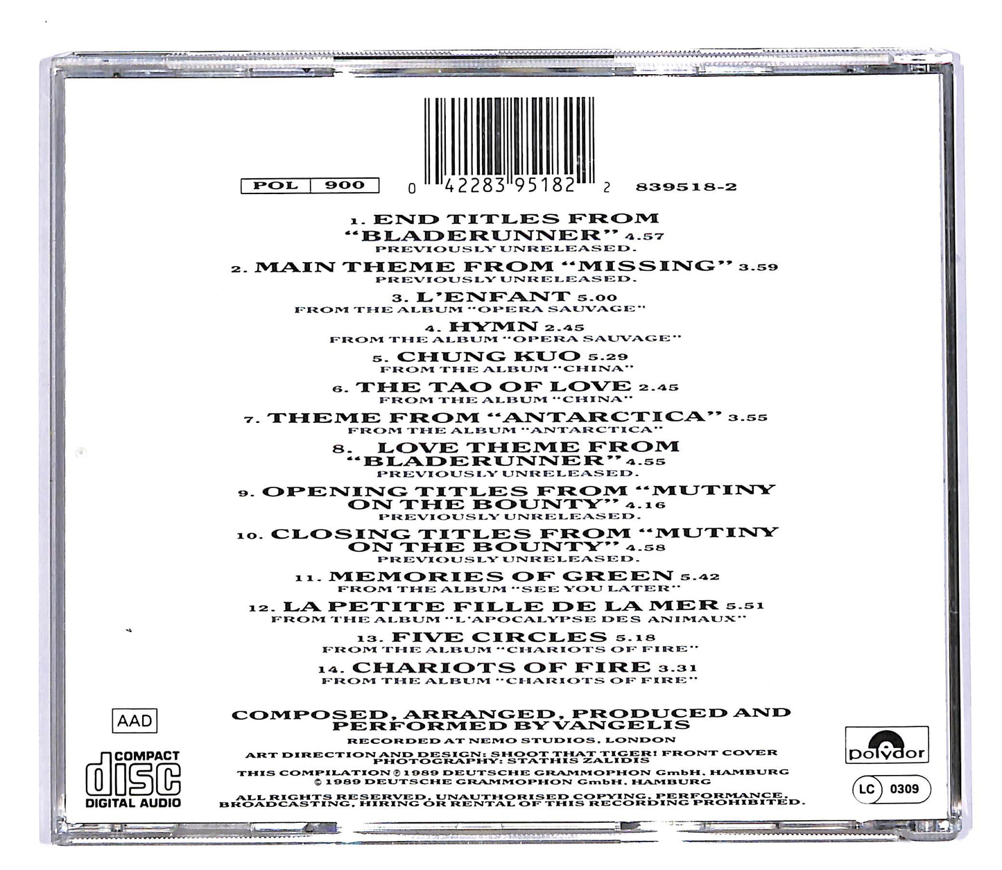EBOND Vangelis -Themes CD CD055314