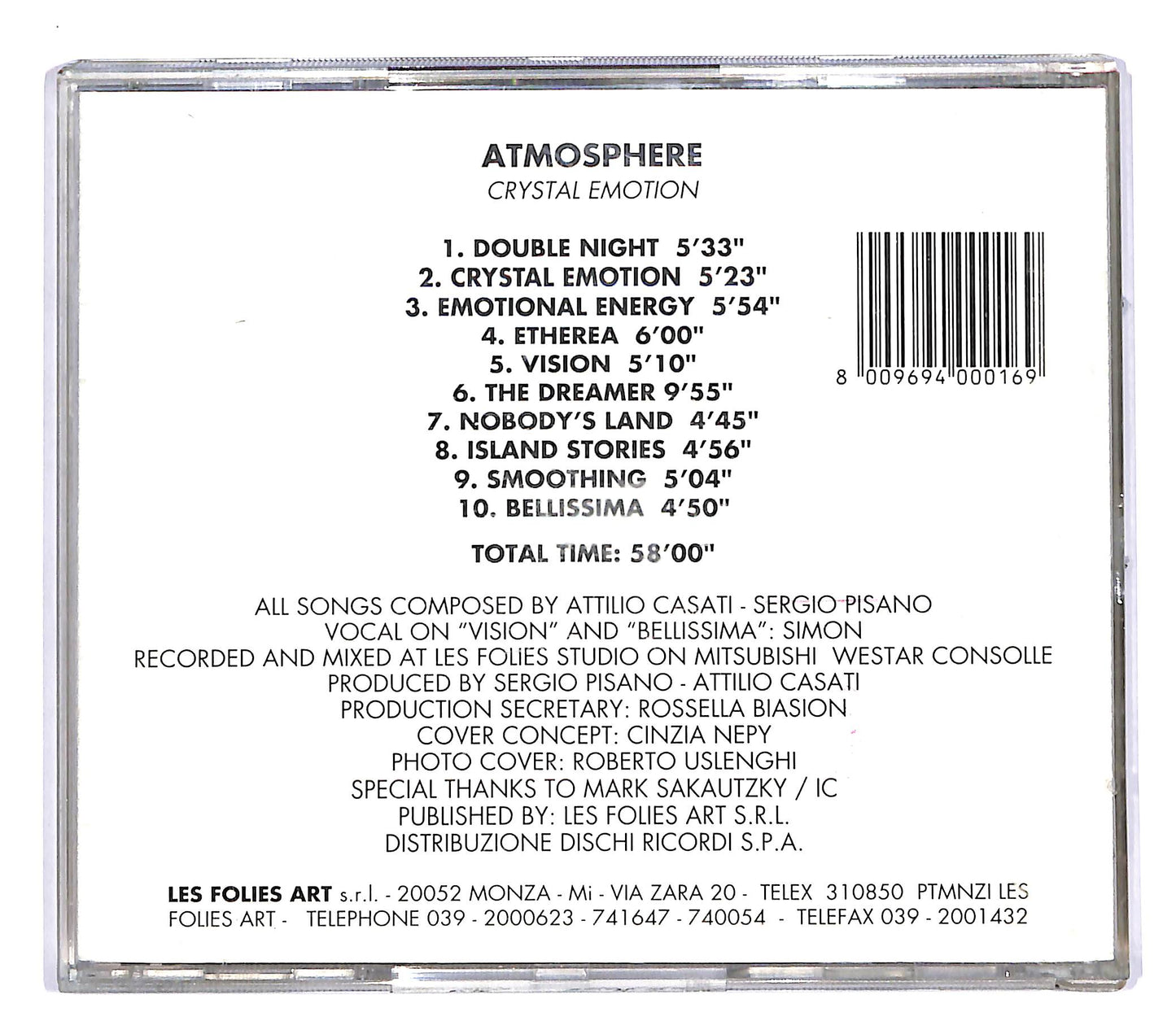 EBOND Atmosphere - Crystal Emotion CD CD055343