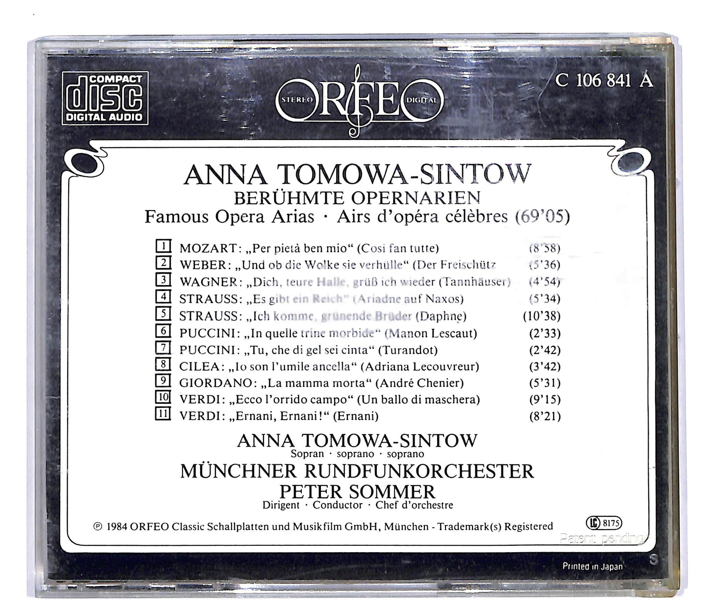 EBOND Anna Tomowa - Sintow - Beruhmte Opernarien CD CD055357