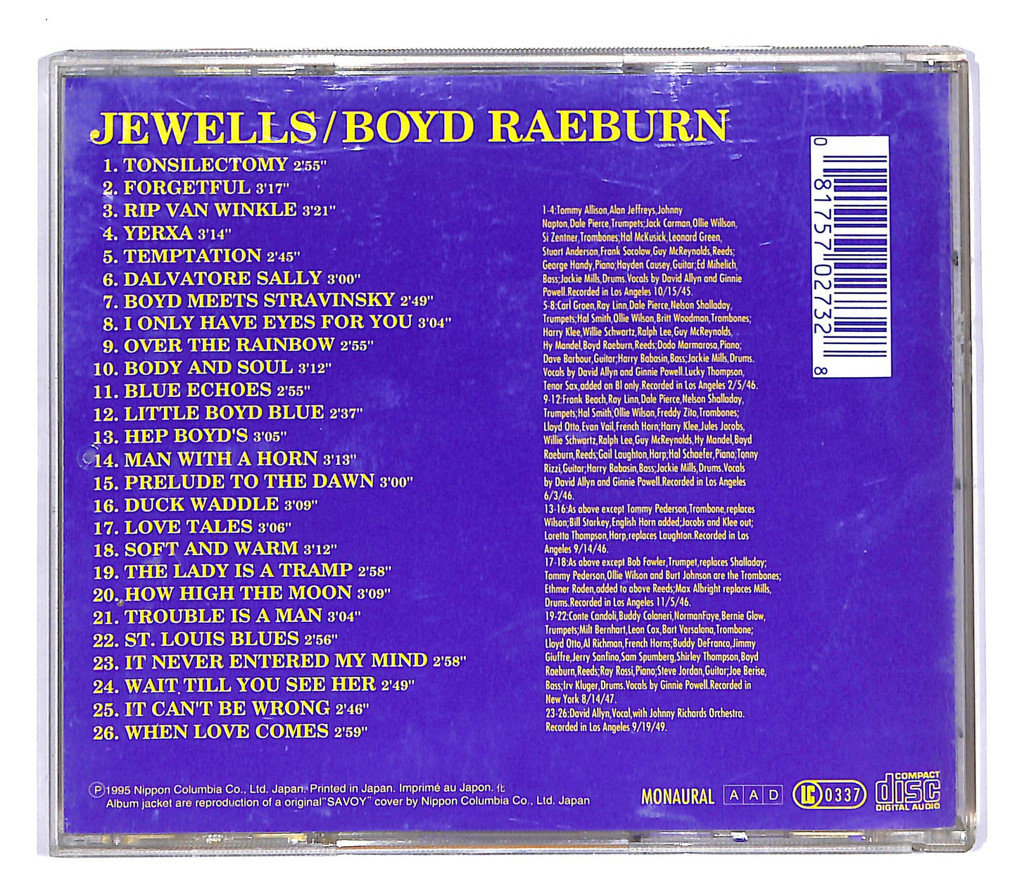 EBOND Boyd Raeburn - Jewells CD CD055441