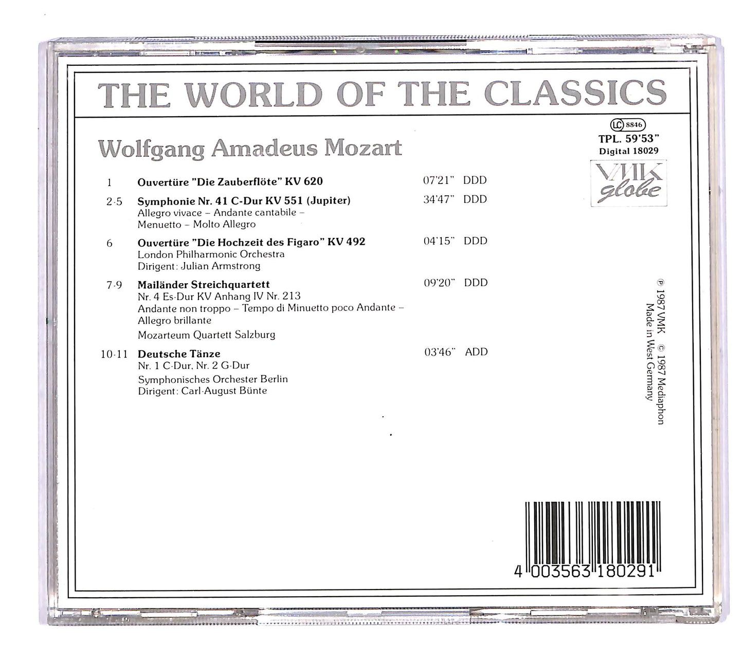 EBOND Wolfgang Amadeus Mozart - Wolfgang Amadeus Mozart CD CD055636
