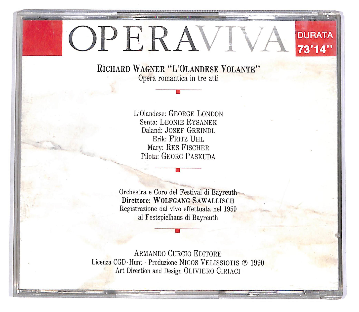 EBOND Wagner - L'Olandese Volante - London, Rysanek EDITORIALE CD CD055720