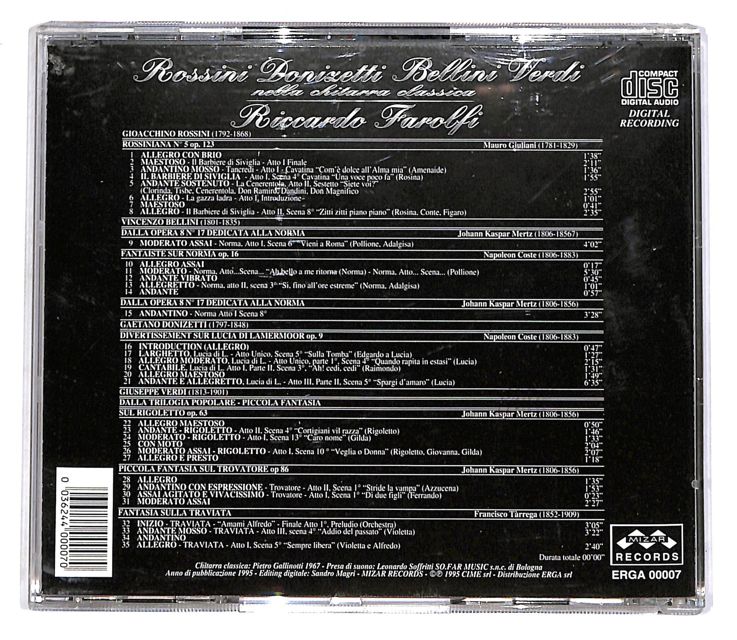 EBOND Rossini Bellini Donizetti Verdi Nella Chitarra Classica CD CD055727