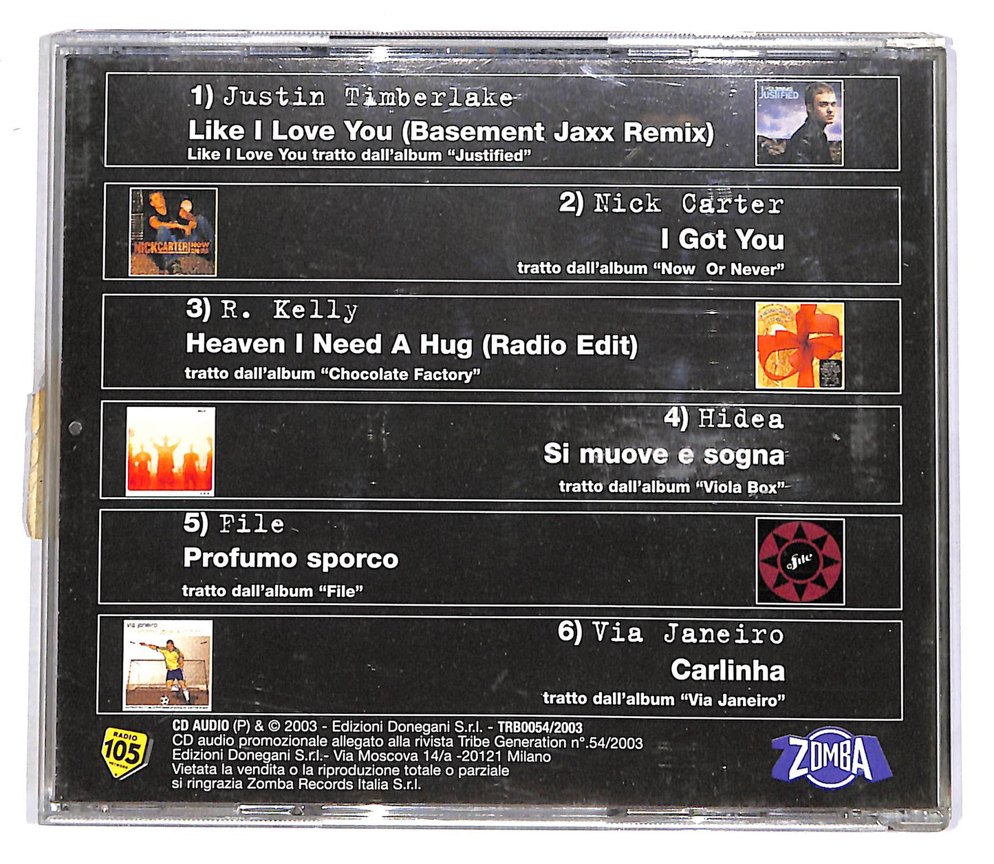 EBOND Tribe N.54 Aprile 2003 - Justin Timberlake EDITORIALE CD CD055801