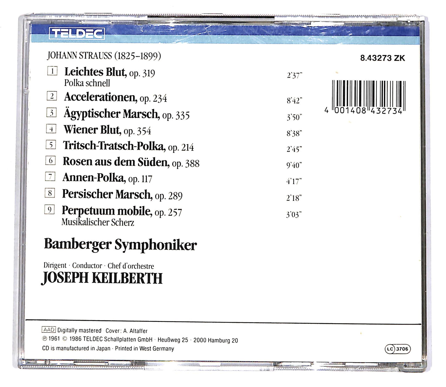 EBOND Johann Strauss Concert - Bamberger Symphoniker - Keilberth CD CD055821