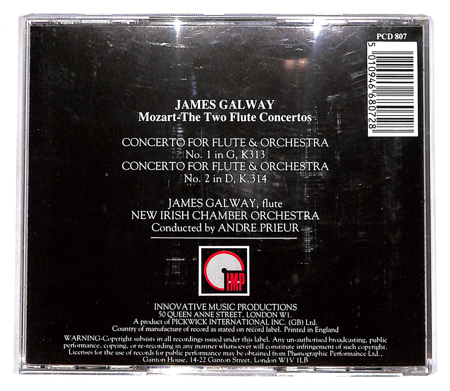 EBOND James Galway - Mozart - The Two Flute Concertos CD CD055848