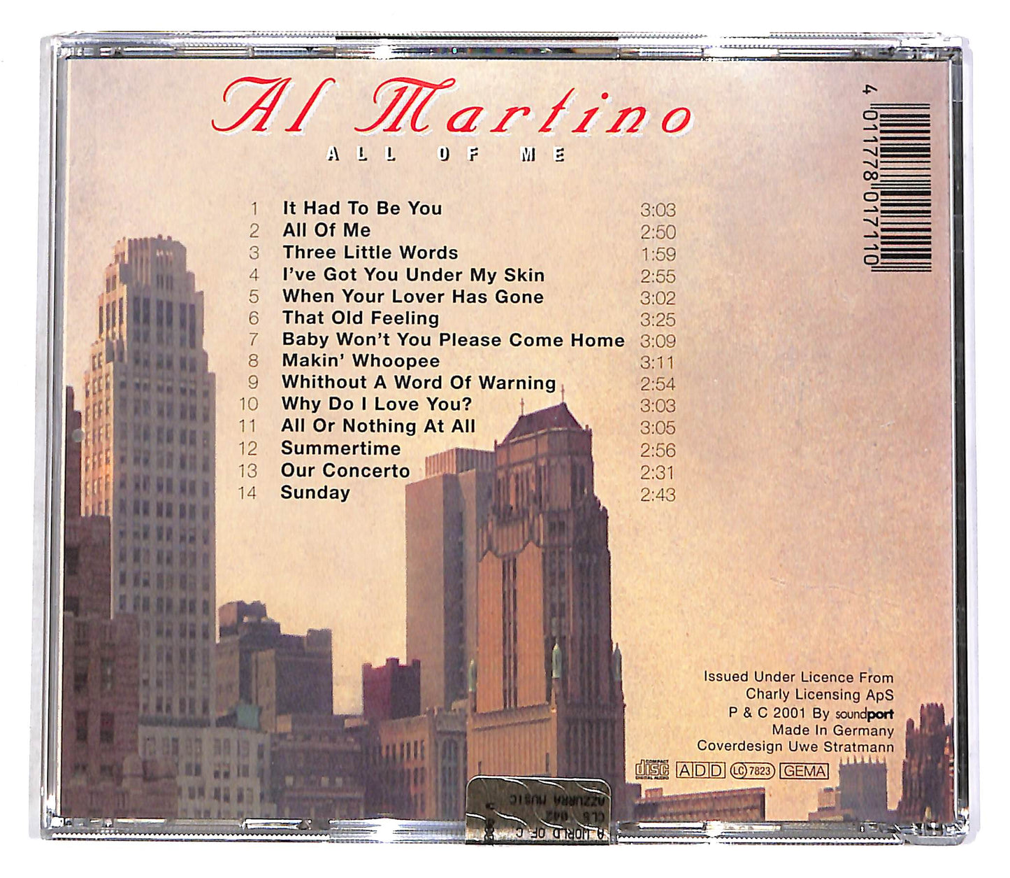 EBOND Al Martino - All Of Me CD CD055923
